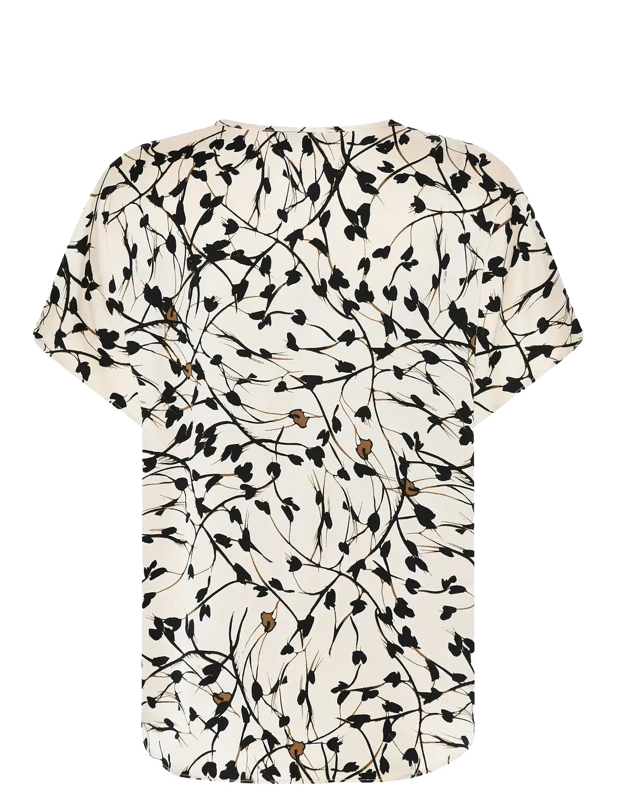 Bruuns Bazaar - FloretBBPhina blouse - kurzämlige blusen - white cream aop - 1