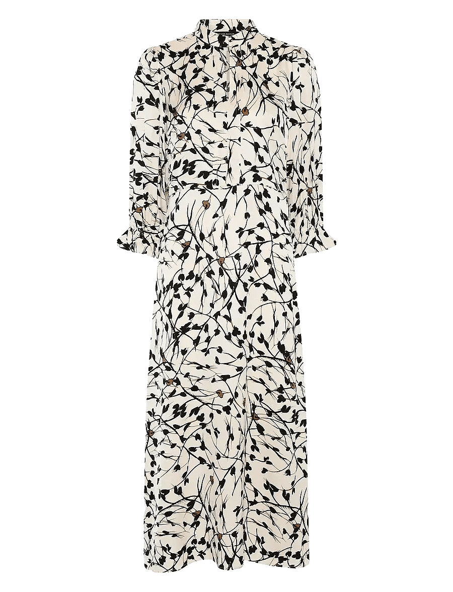 Bruuns Bazaar - FloretBBClarene dress - sukienki koktajlowe - white cream aop - 1