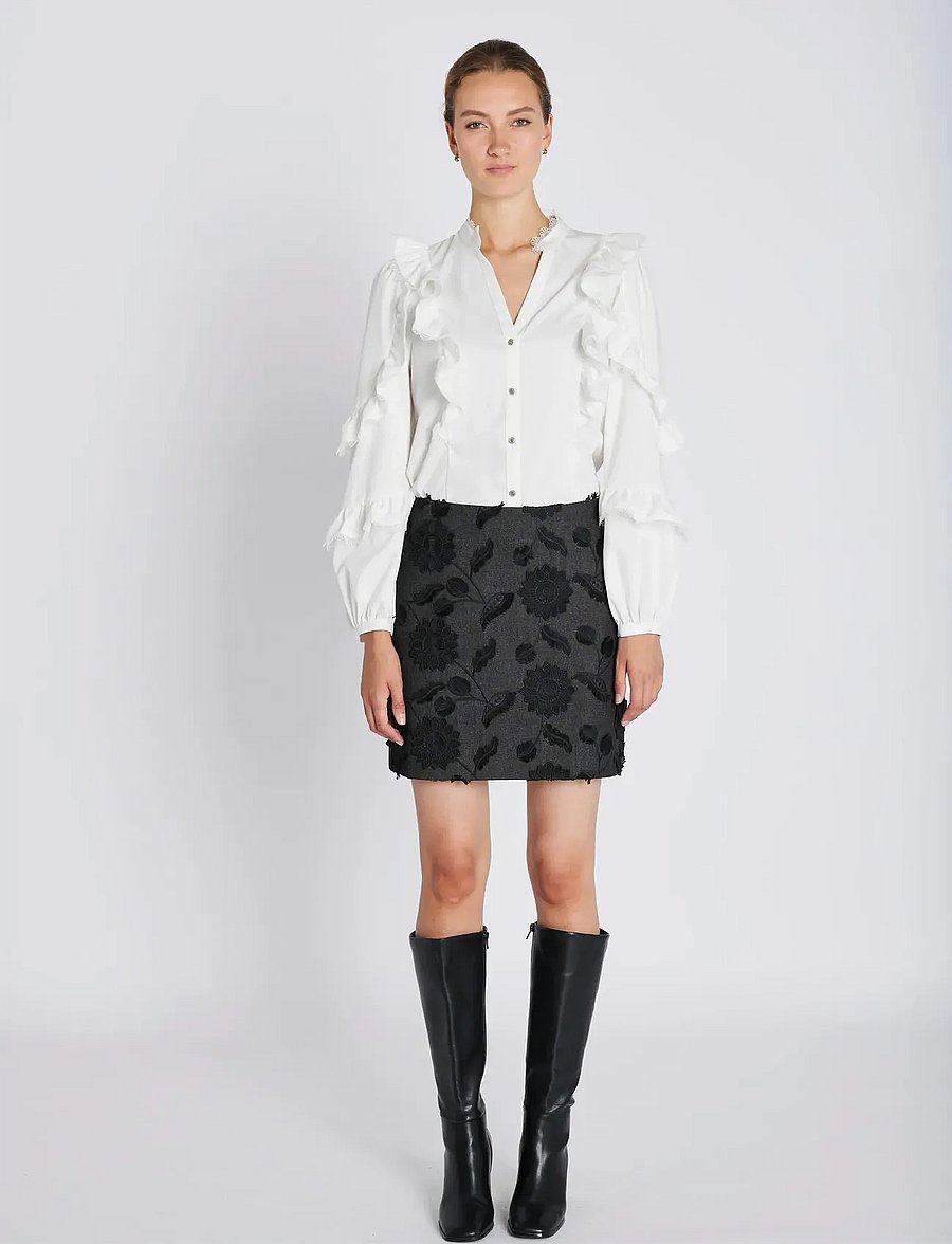 Bruuns Bazaar - AlmondBBJoannas skirt - kurze röcke - black - 0