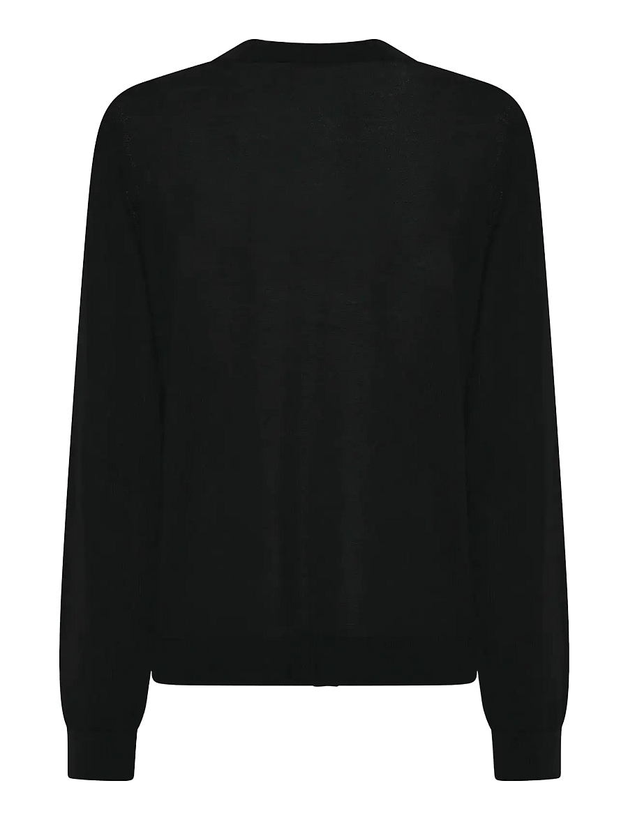 Bruuns Bazaar - CharleneBBWaria knit cardigan - strickjacken - black - 1