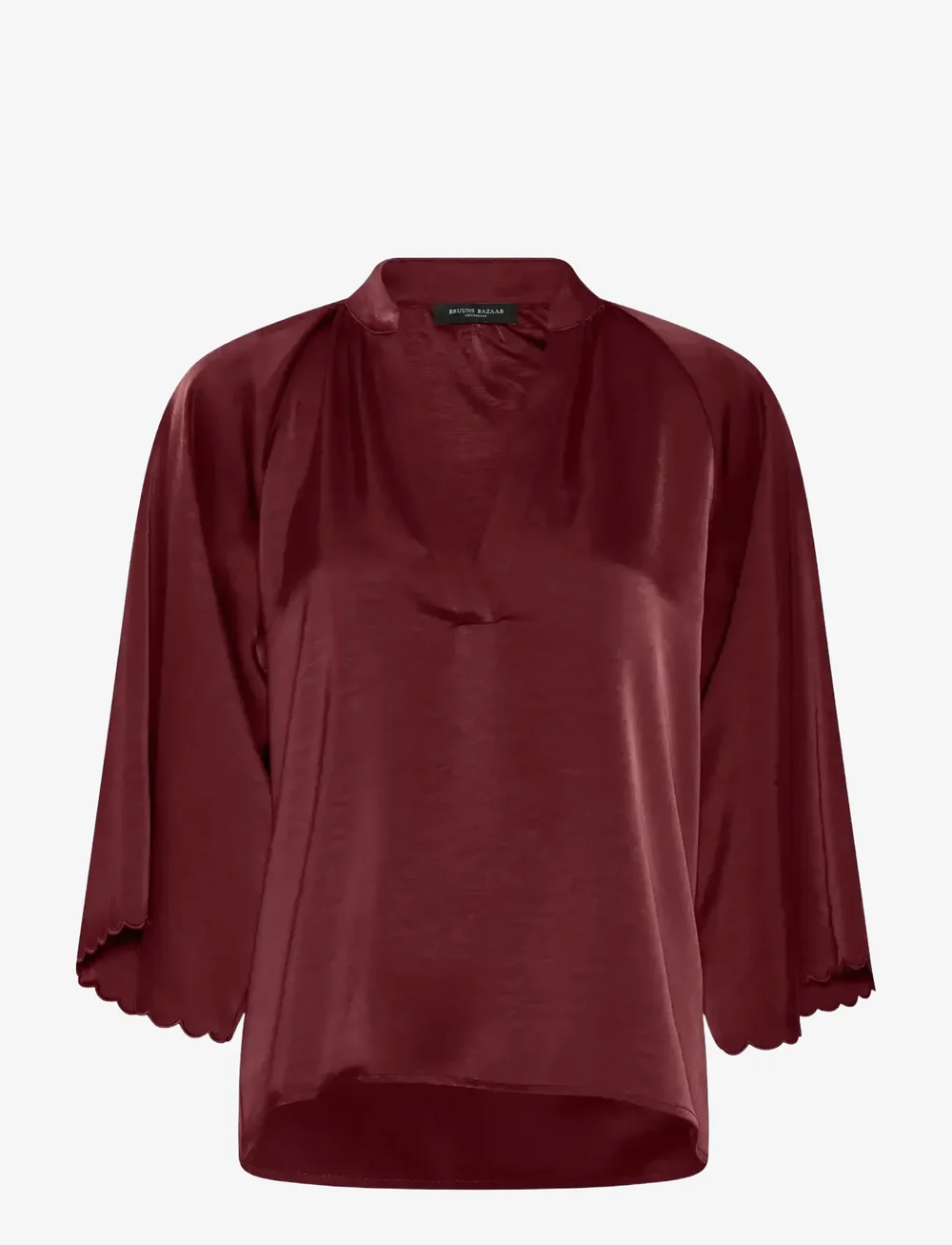 Bruuns Bazaar - BeckiaBBWinny blouse - langærmede bluser - burgundy - 1