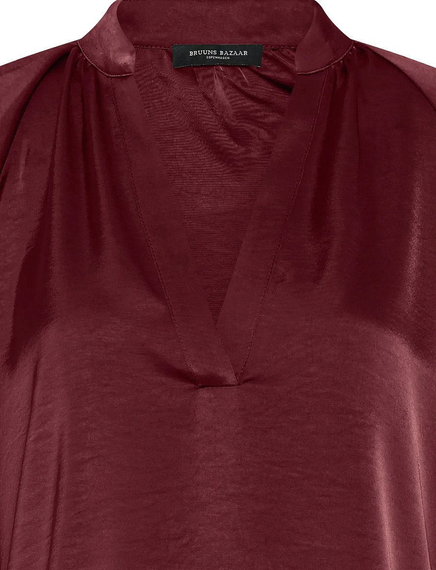 Bruuns Bazaar - BeckiaBBWinny blouse - langerma blússur - burgundy - 3