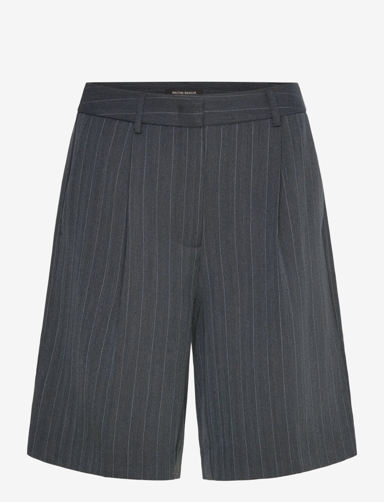 Bruuns Bazaar - ApricotBBWinni shorts - lühikesed vabaajapüksid - herringbone blue pin stripe - 1