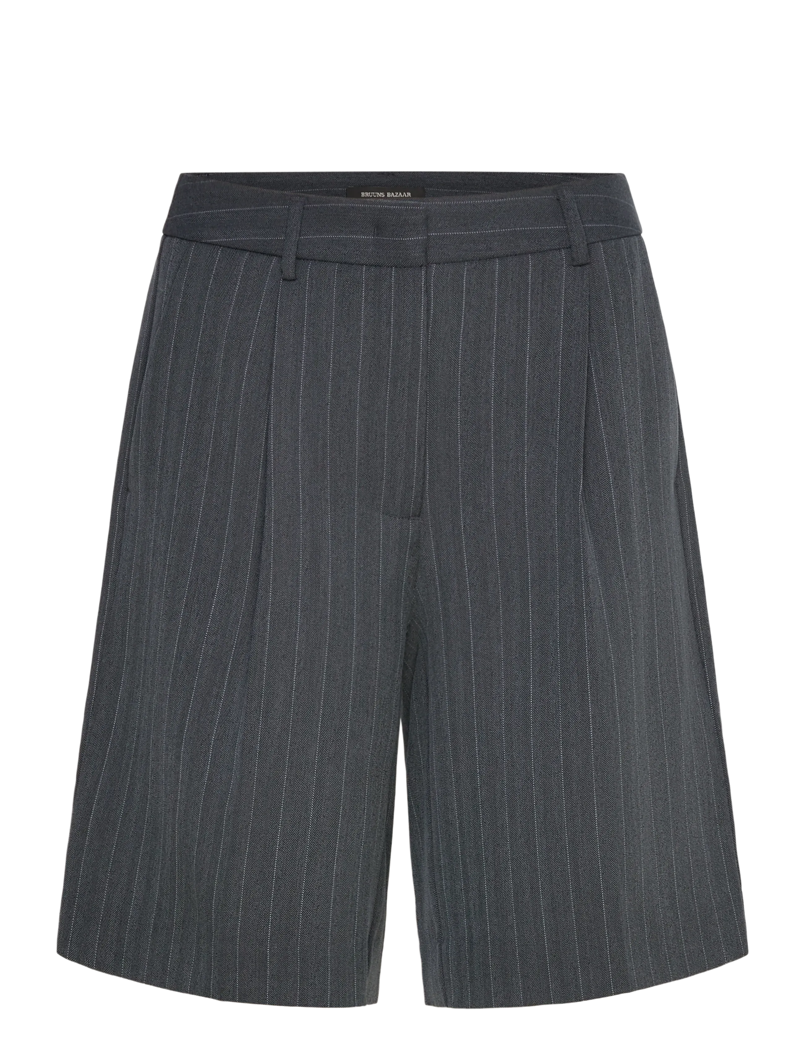 Bruuns Bazaar ApricotBBWinni shorts - Shorts - HERRINGBONE BLUE PIN STRIPE / navy