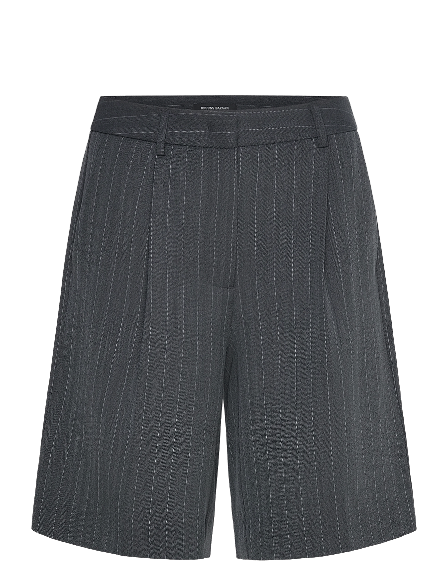 Bruuns Bazaar - ApricotBBWinni shorts - rennot shortsit - herringbone blue pin stripe - 1