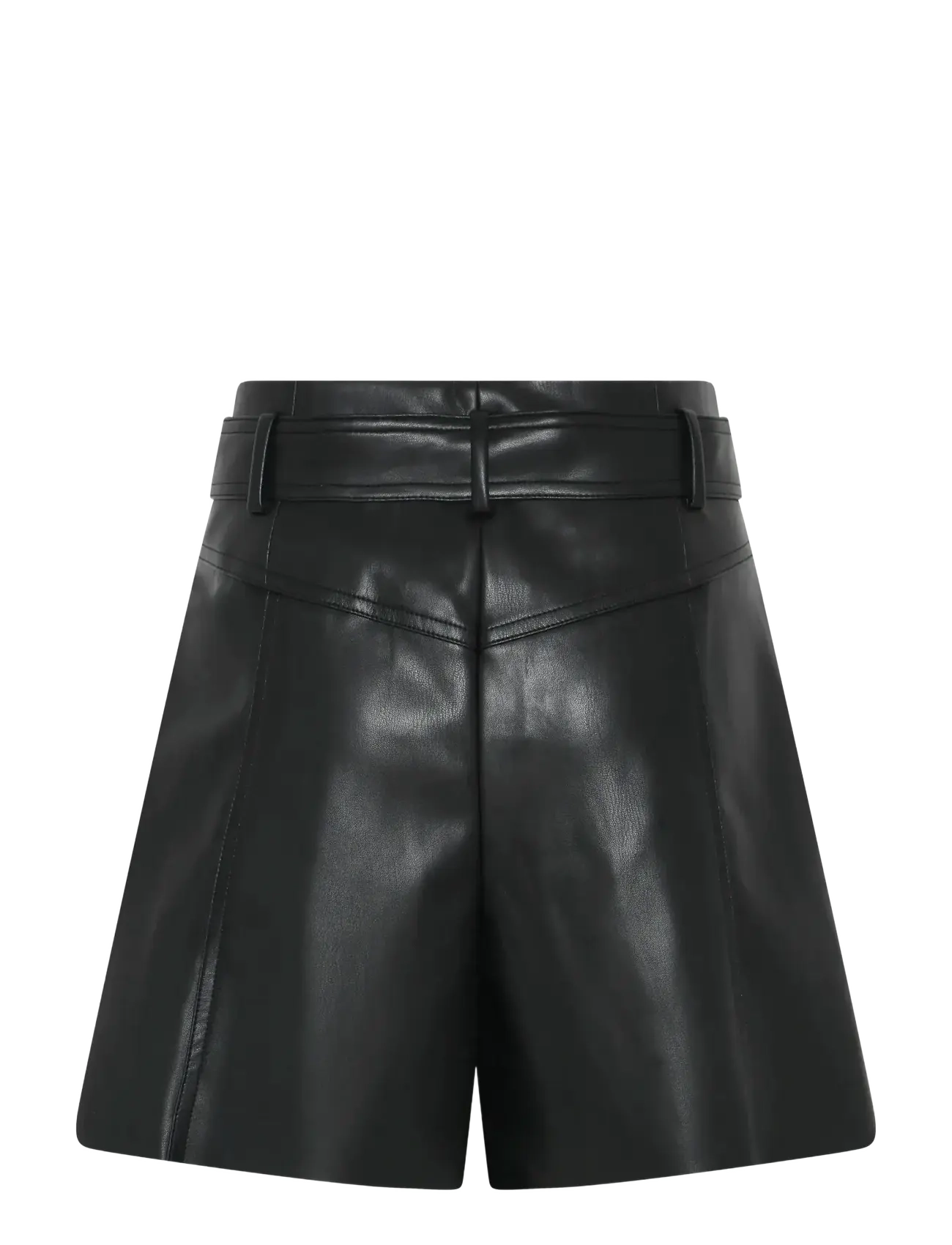 Bruuns Bazaar - VeganiBBBrynji shorts - læder shorts - black - 2