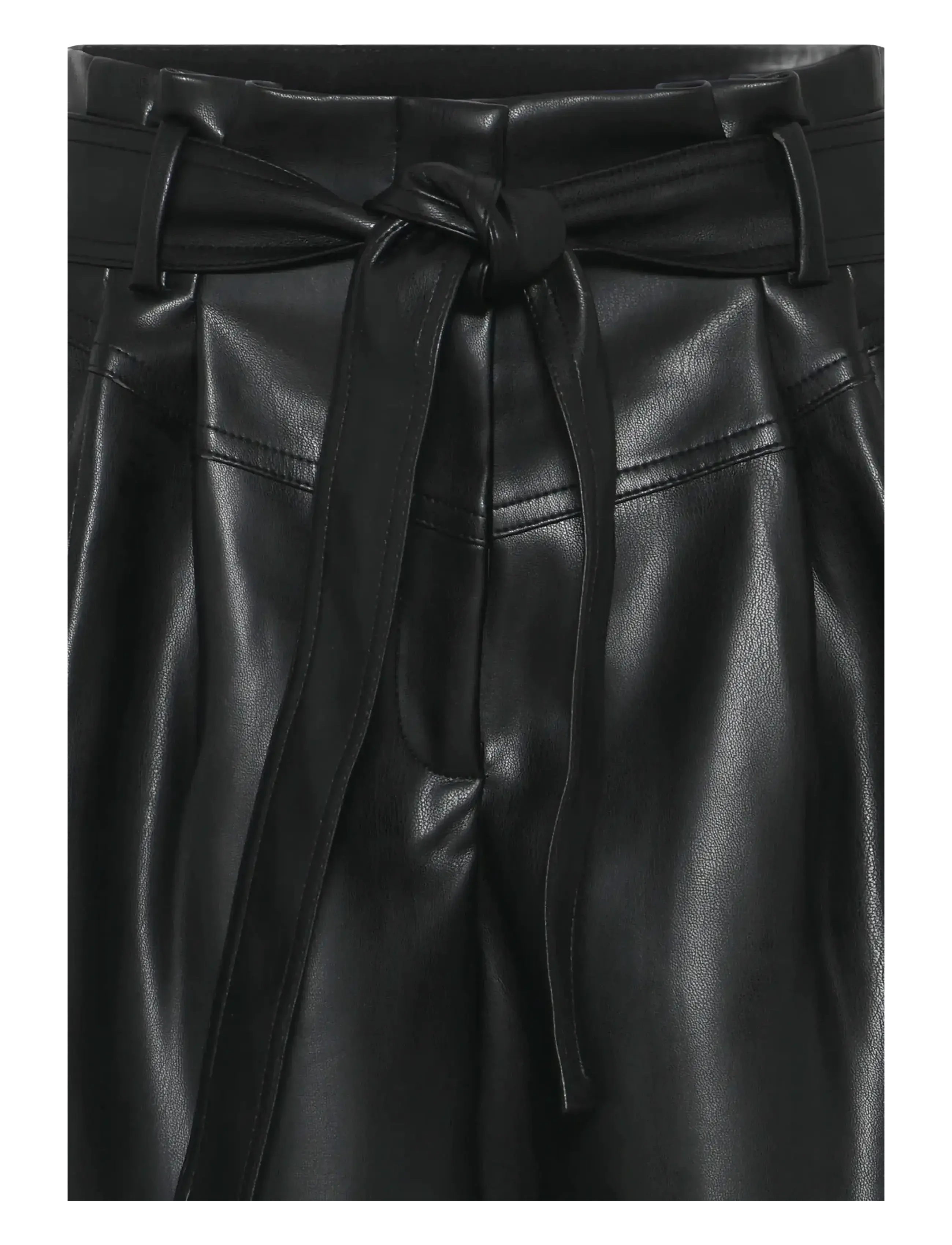 Bruuns Bazaar - VeganiBBBrynji shorts - læder shorts - black - 3