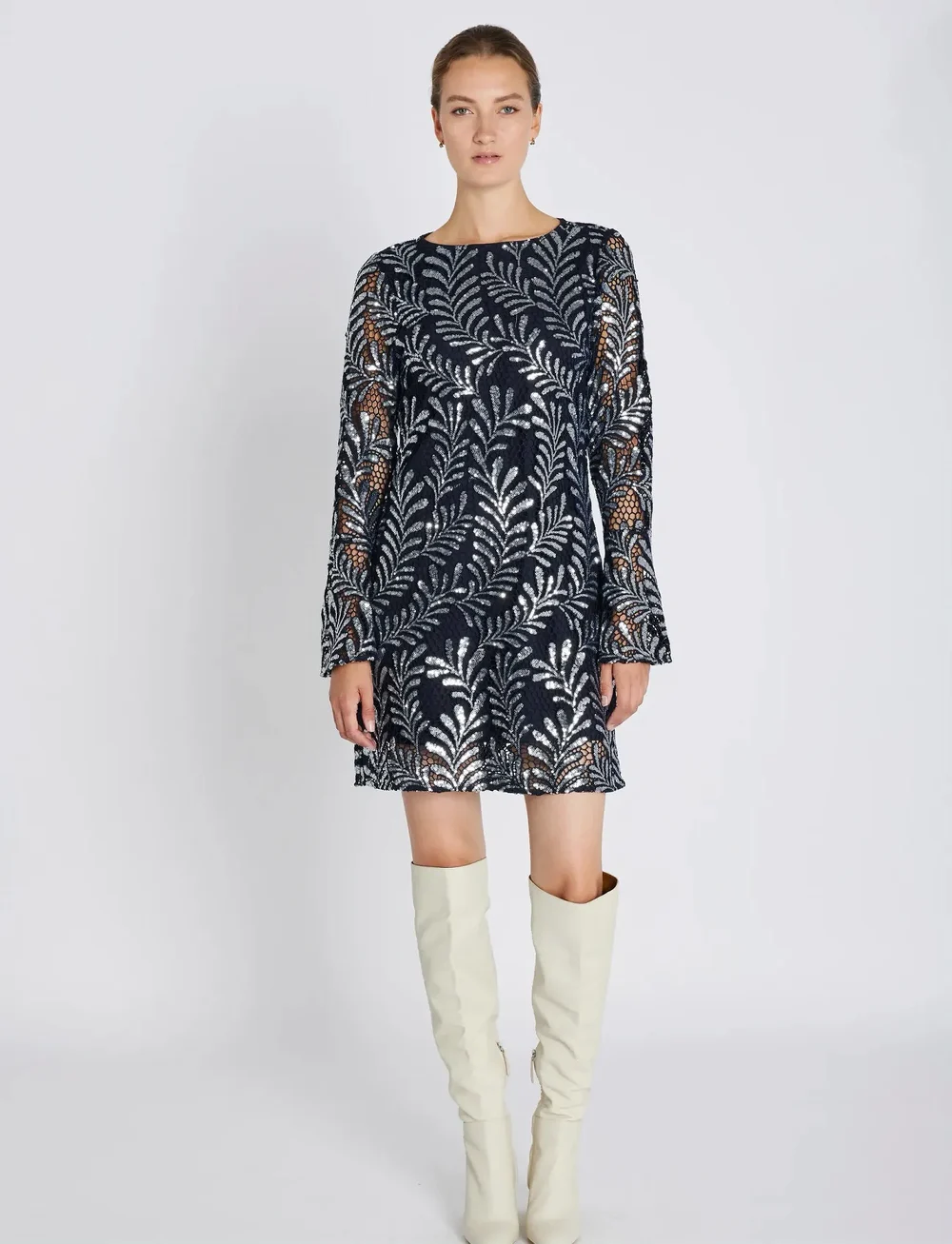 Bruuns Bazaar - KumarahouBBXia dress - cocktailklänningar - dark blue silver - 0