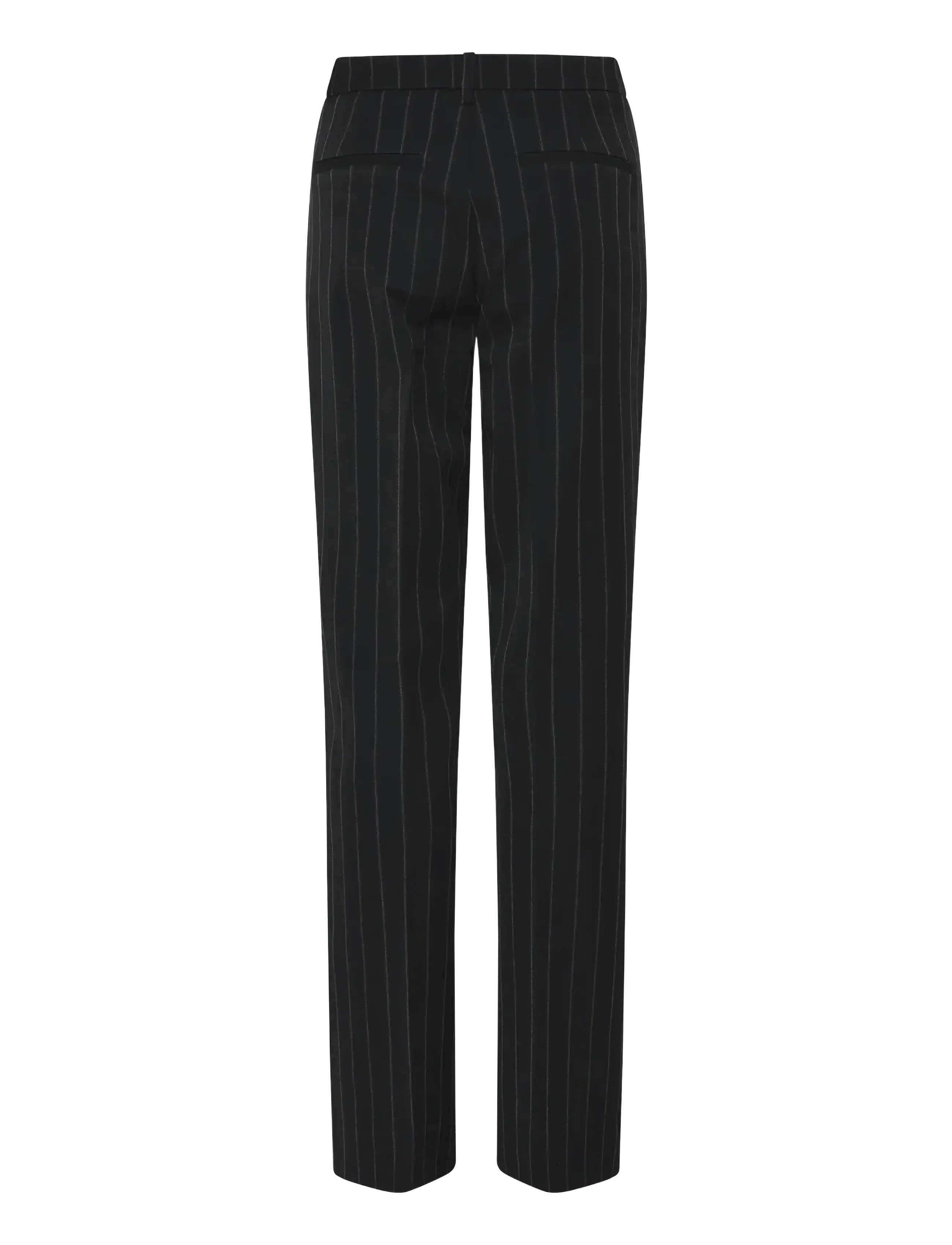 Bruuns Bazaar - HydrangeaBBCigga pants - straight leg trousers - black pinstripe - 2