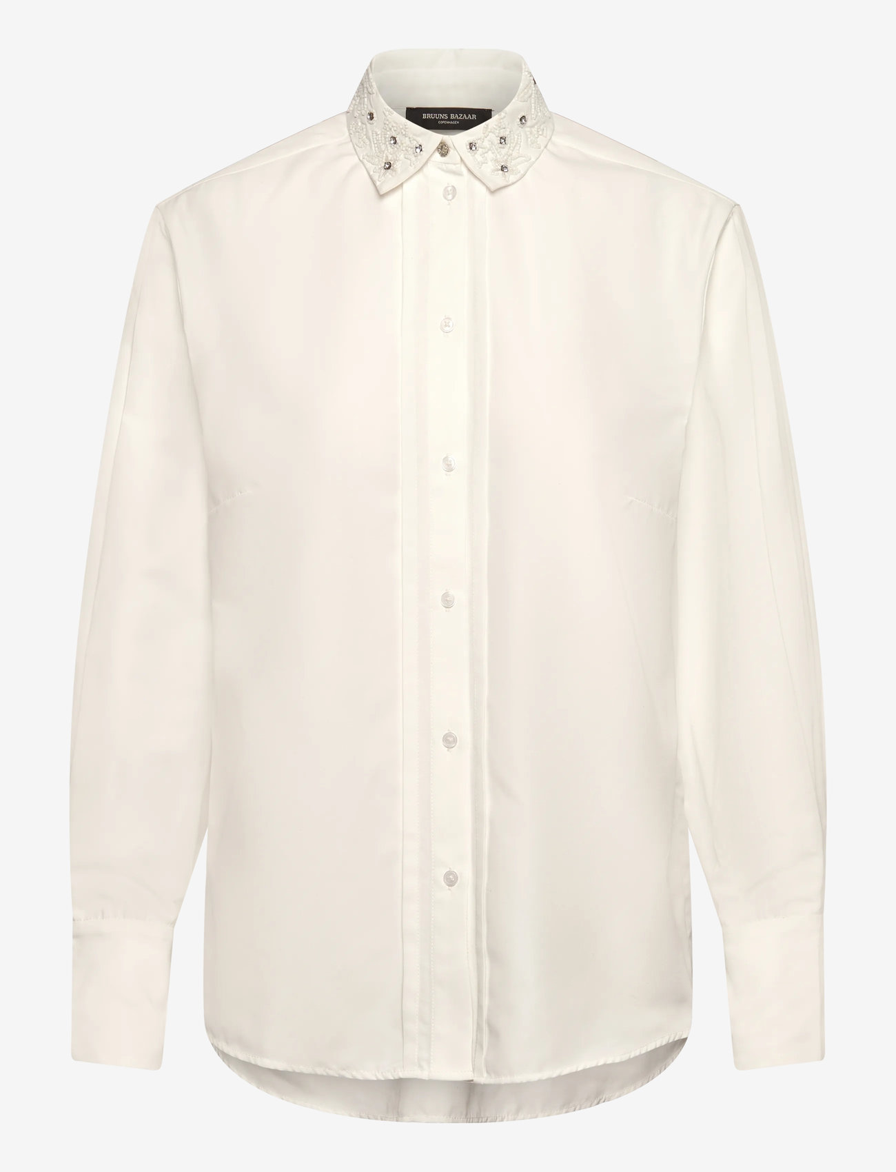 Bruuns Bazaar - ChrisoulaBBSiw shirt - langärmlige hemden - snow white - 1