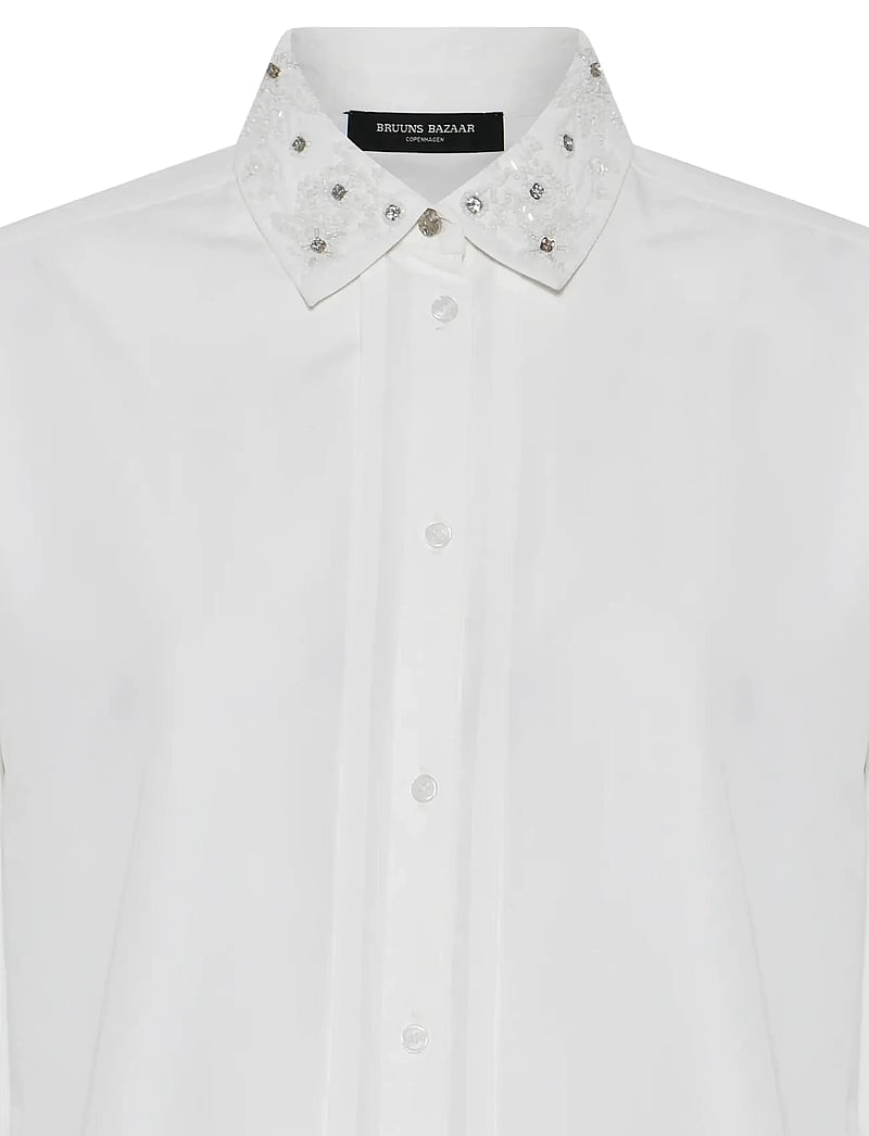 Bruuns Bazaar - ChrisoulaBBSiw shirt - langærmede skjorter - snow white - 4