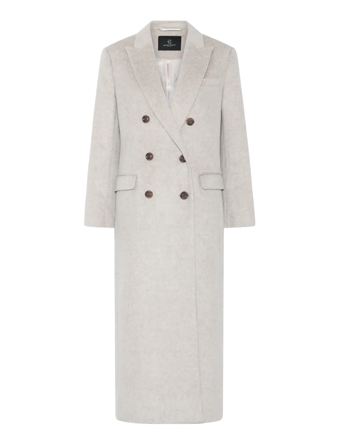 Bruuns Bazaar Fallopiabbabellas Coat, 34, Coats, Creme - Wool Frauen