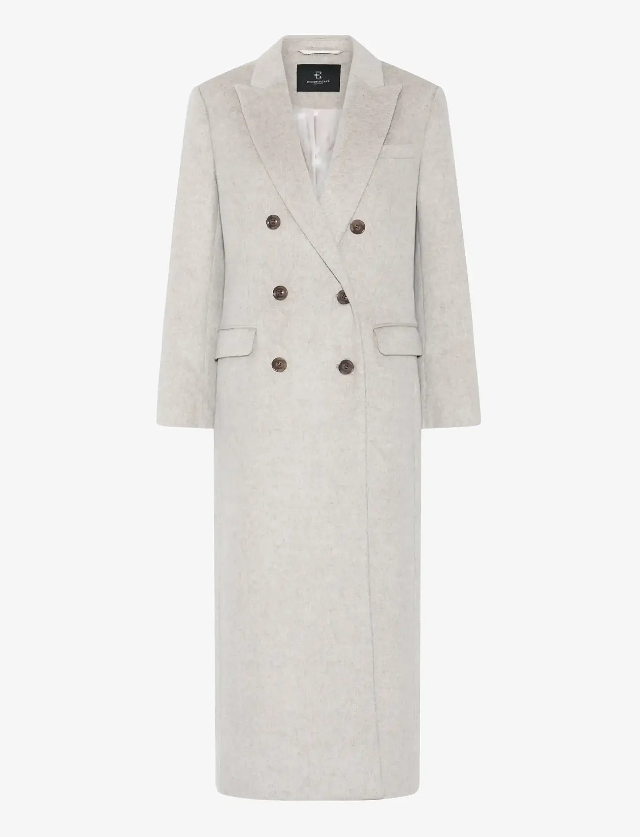 Bruuns Bazaar - FallopiaBBAbellas coat - uldfrakker - beige melange - 1