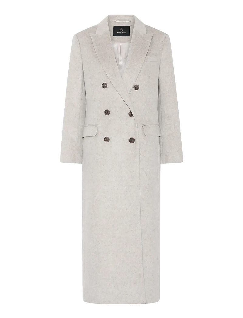 Bruuns Bazaar - FallopiaBBAbellas coat - uldfrakker - beige melange - 1