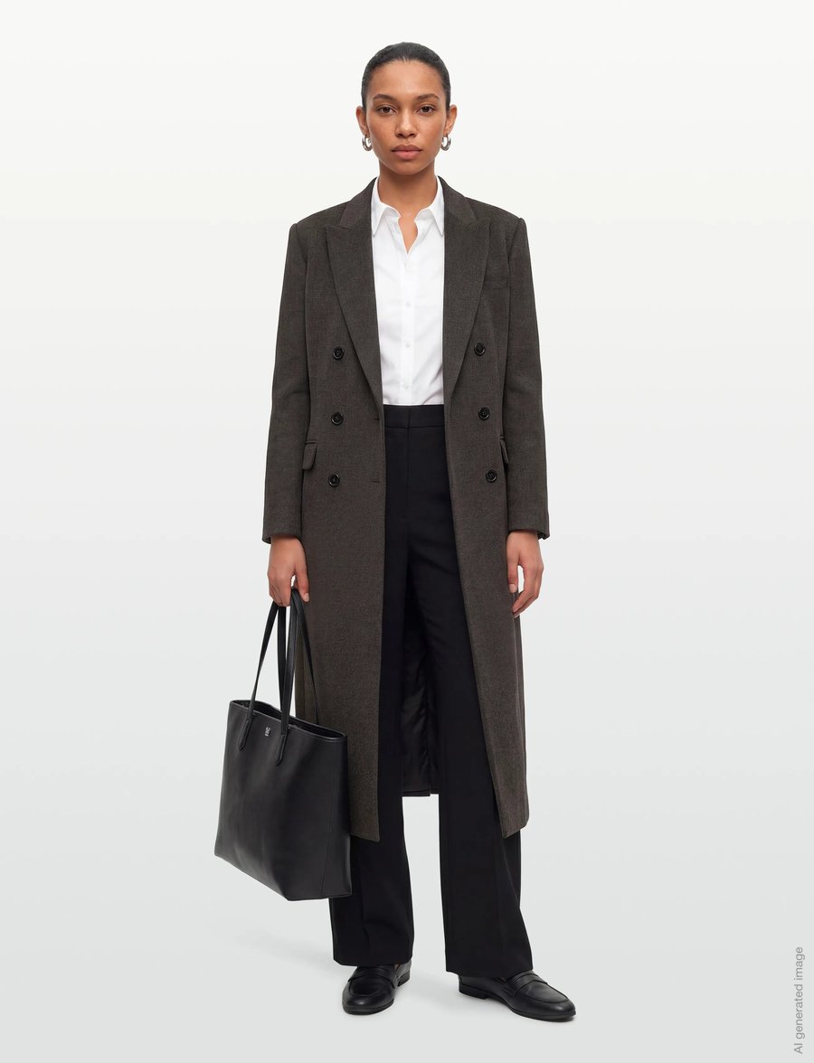 Bruuns Bazaar - FallopiaBBAbellas coat - winterjacken - dark grey melange - 0