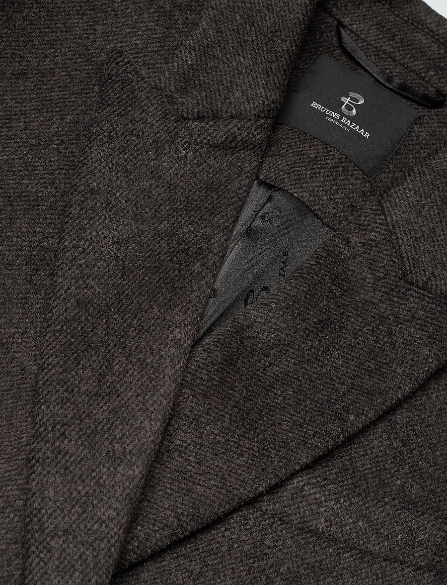 Bruuns Bazaar - FallopiaBBAbellas coat - Úlpur - dark grey melange - 2