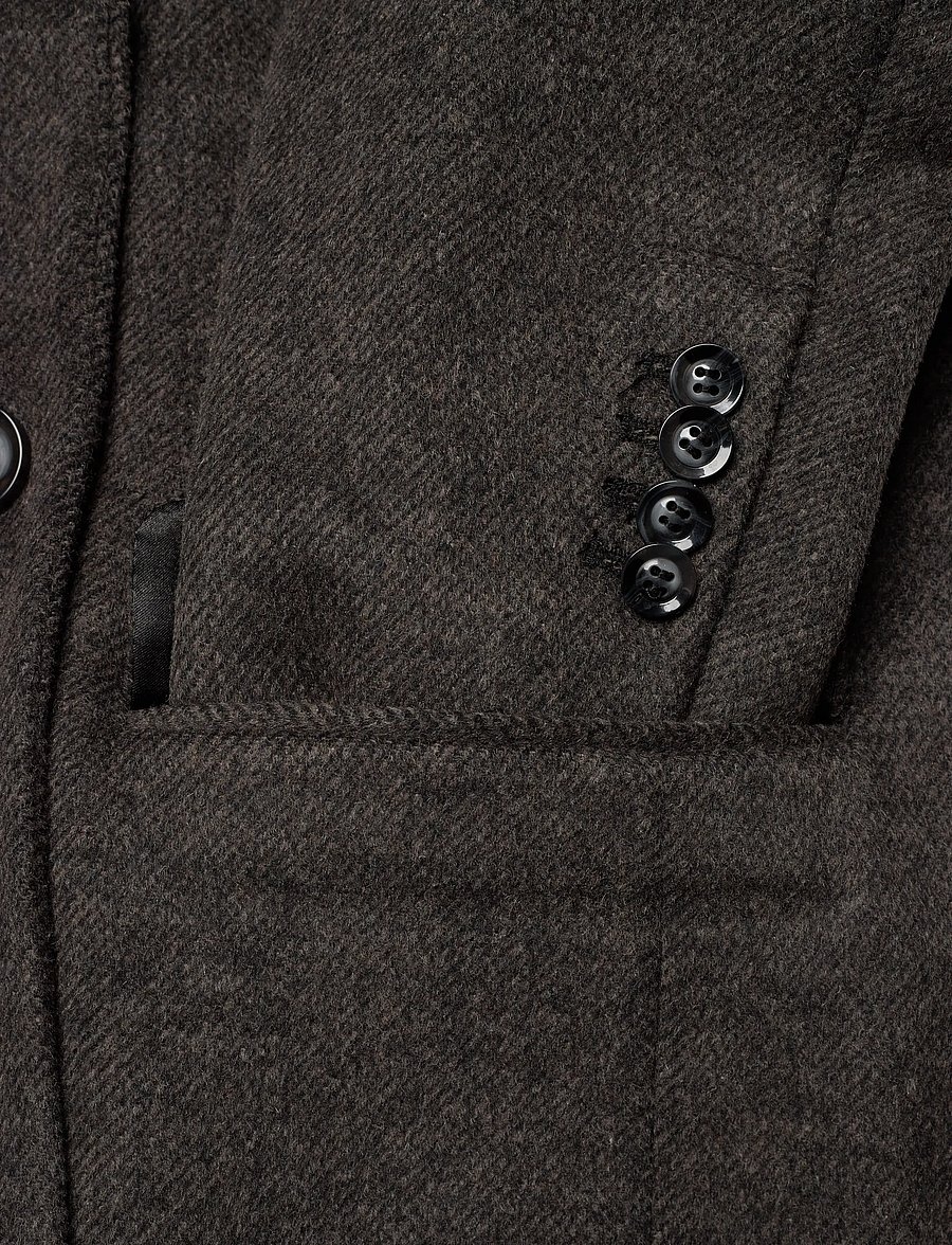 Bruuns Bazaar - FallopiaBBAbellas coat - Úlpur - dark grey melange - 3
