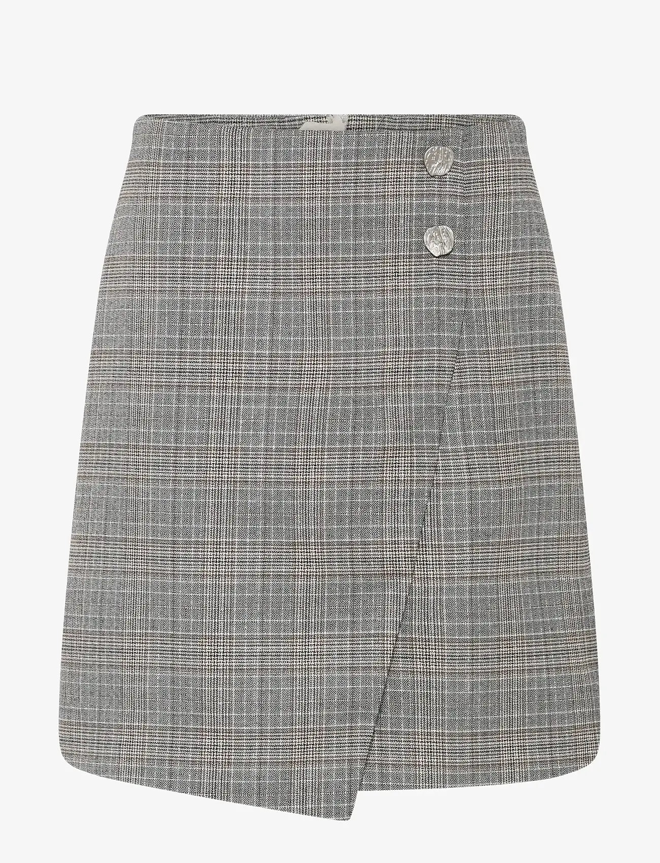 Bruuns Bazaar - IpomoeaBBMaina skirt - wickelröcke - brown check - 0