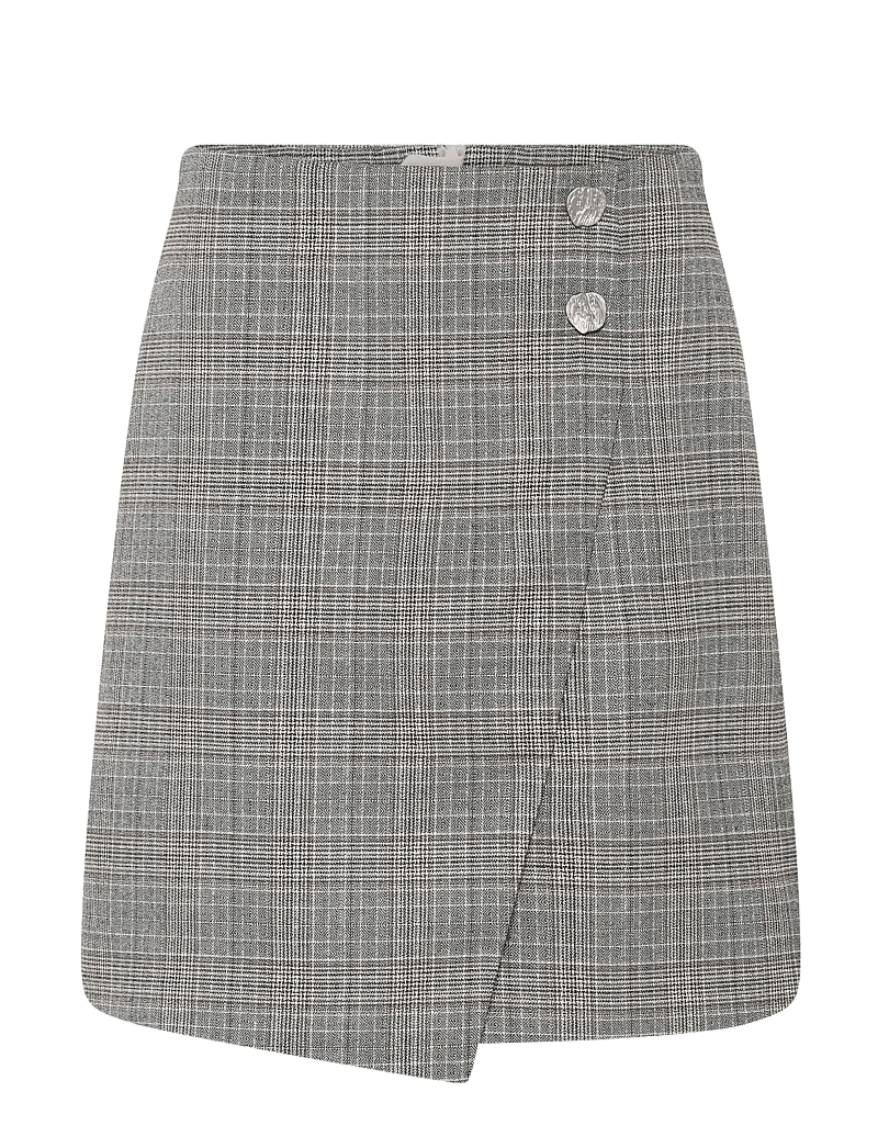 Bruuns Bazaar - IpomoeaBBMaina skirt - omlottkjolar - brown check - 1