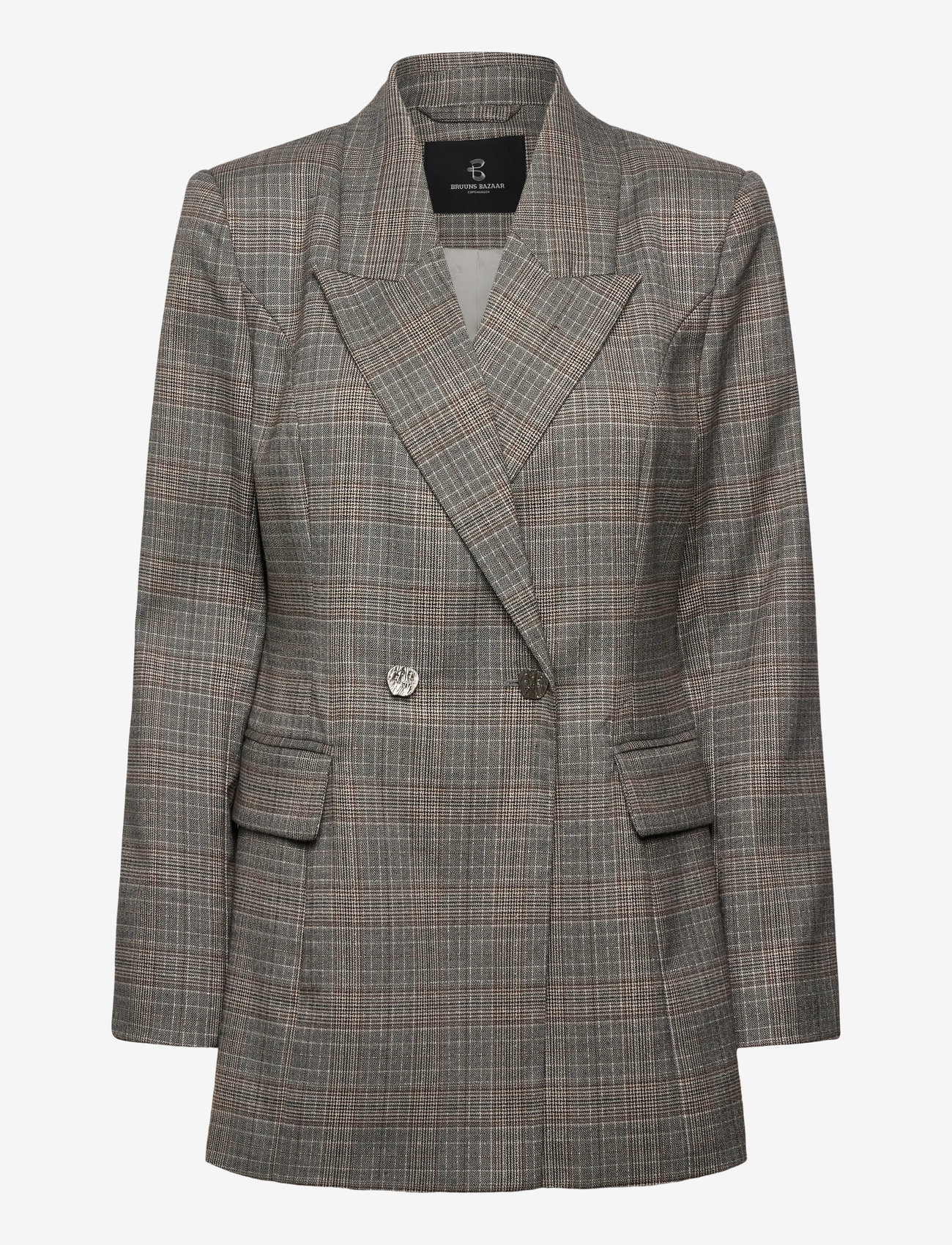 Bruuns Bazaar - IpomoeaBBTuxana blazer - zweireihige blazer - brown check - 0