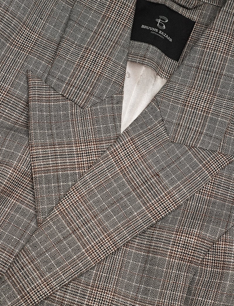 Bruuns Bazaar - IpomoeaBBTuxana blazer - double breasted blazers - brown check - 3