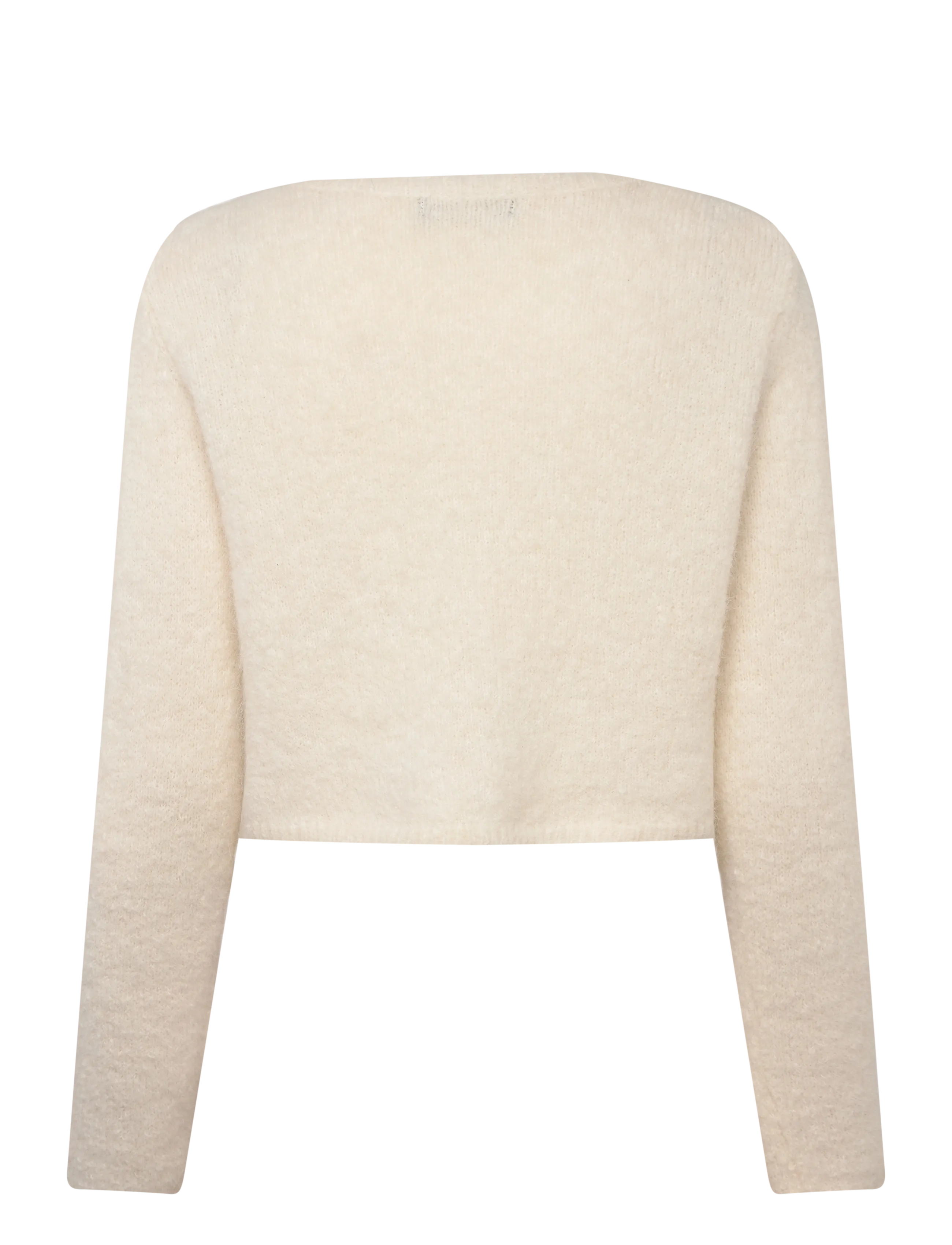 Bruuns Bazaar - SyringaBBErika knit bolero - cardigans - snow white - 2