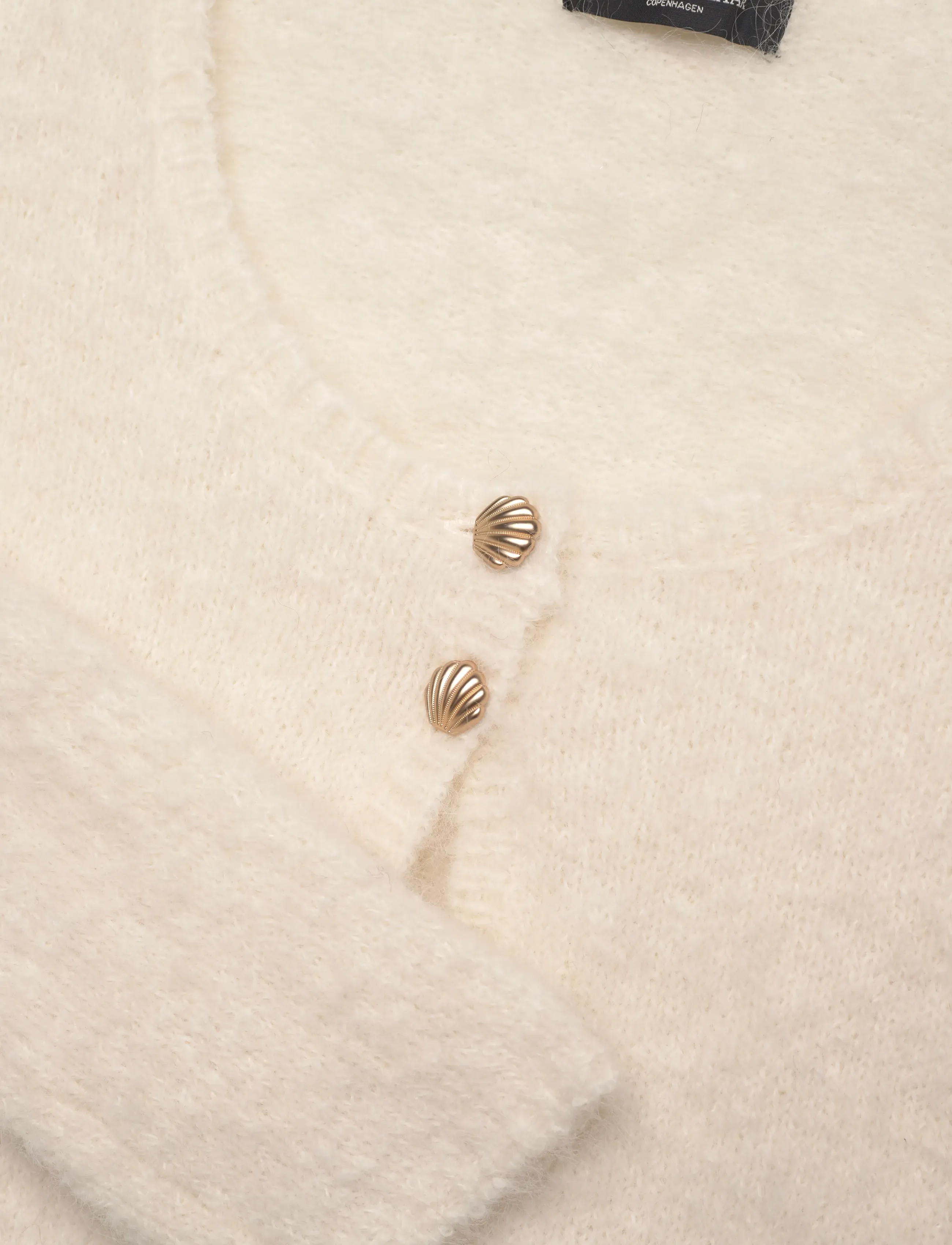 Bruuns Bazaar - SyringaBBErika knit bolero - cardigans - snow white - 3