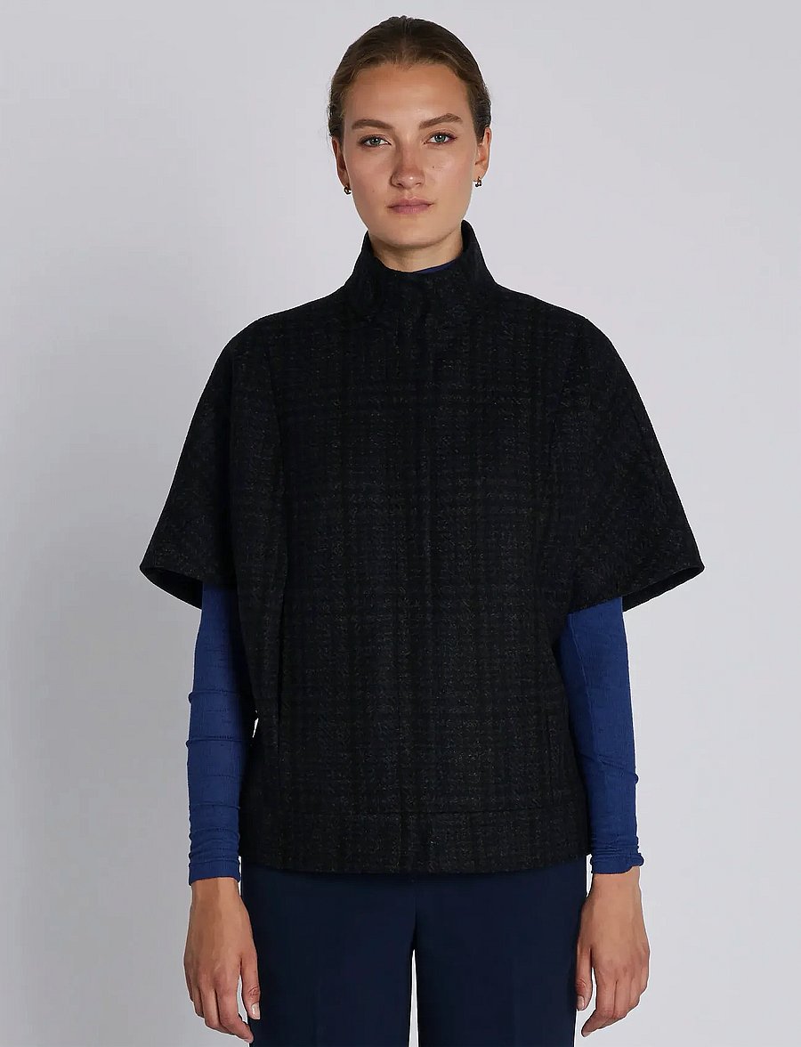 Bruuns Bazaar - AzaleaBBCarly waistcoat - t-shirts - dark check - 0