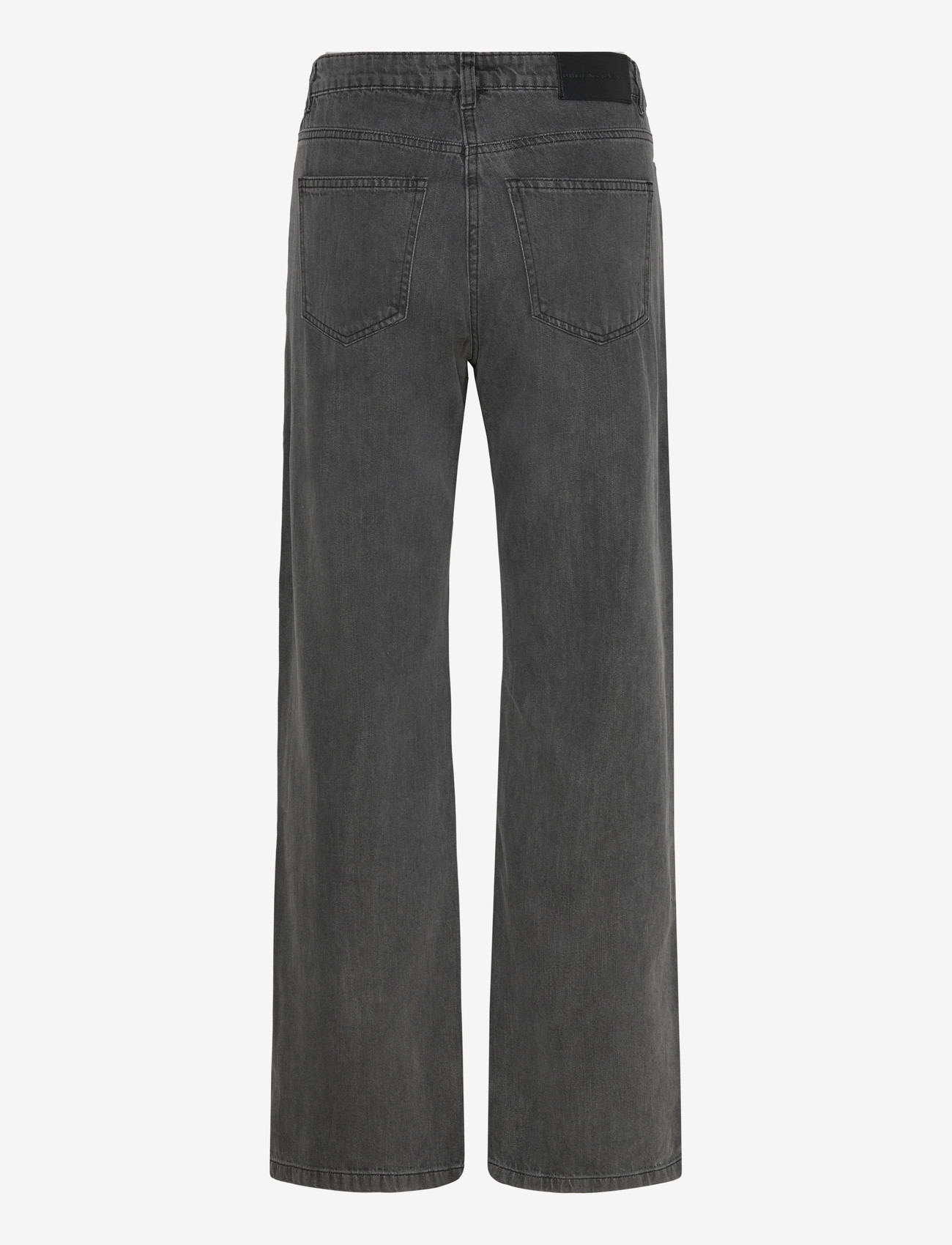 Bruuns Bazaar - PlatieBBLoose pants - proste dżinsy - grey denim - 1