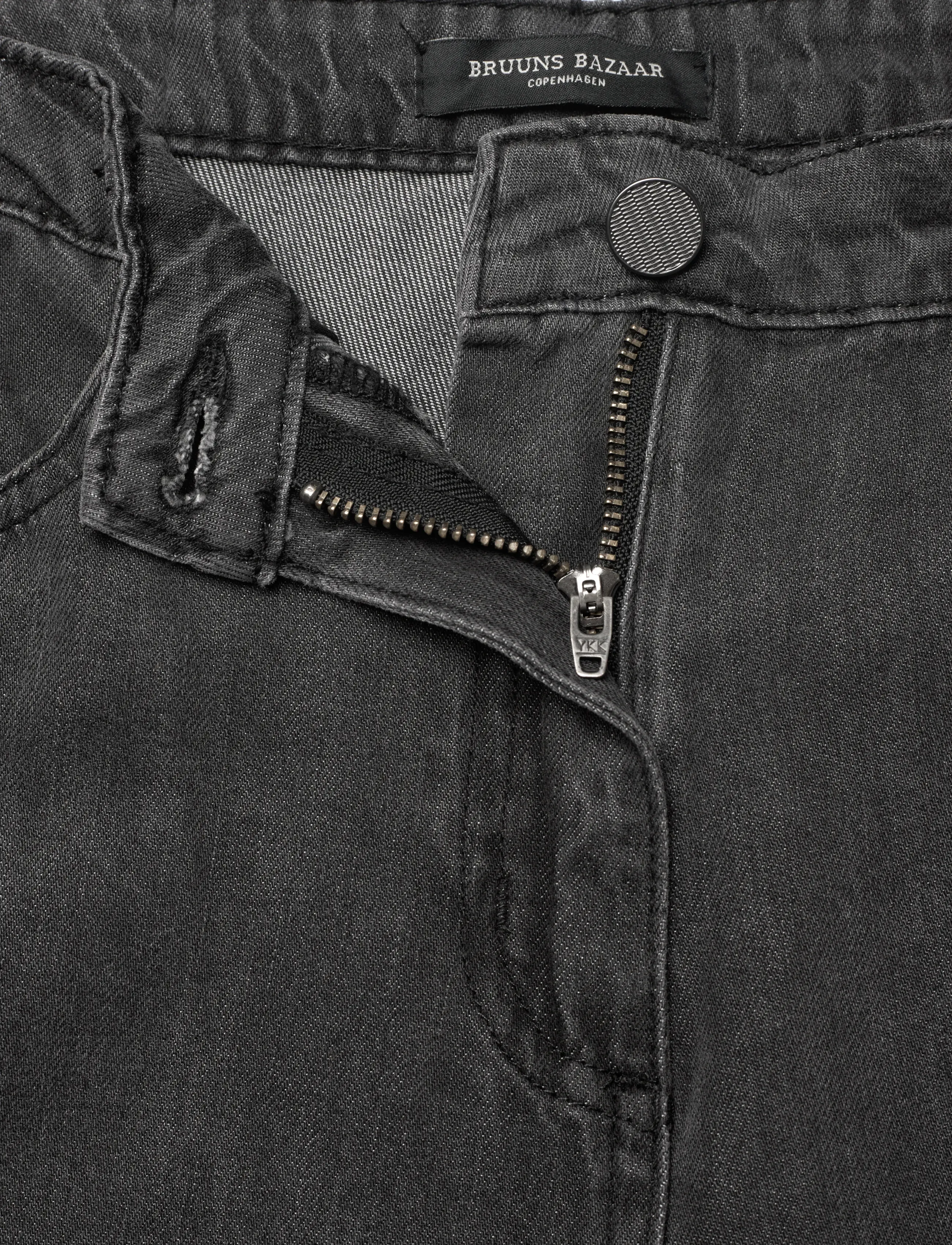 Bruuns Bazaar - PlatieBBLoose pants - sirge säärega teksad - grey denim - 3