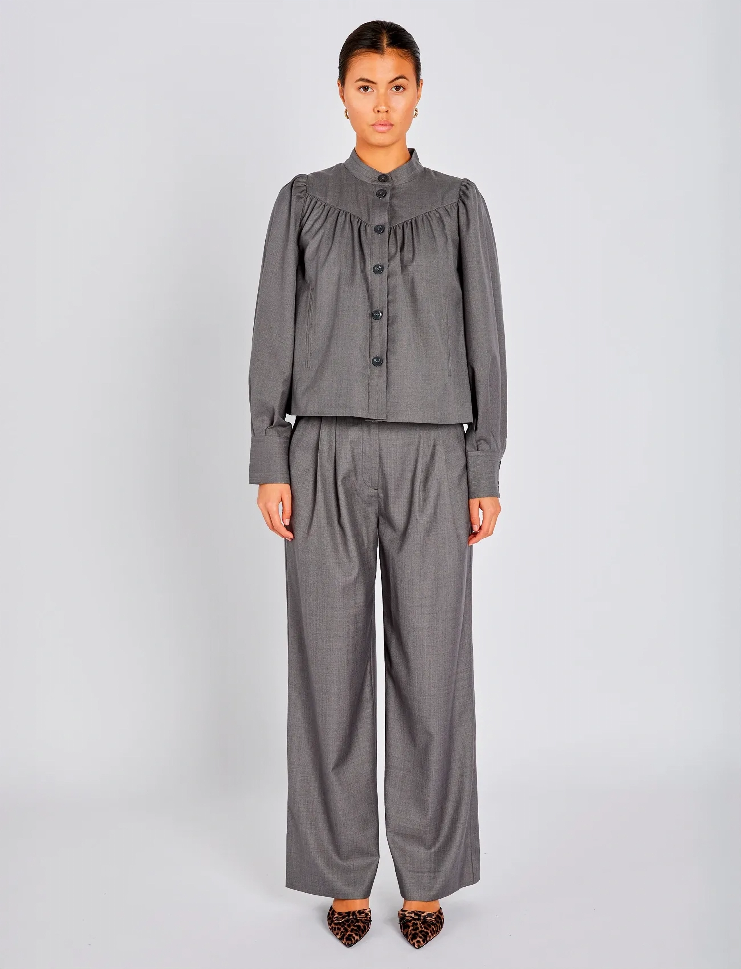 Bruuns Bazaar WaterlilyBBTindra blazer - Särgid - GREY MELANGE / grey