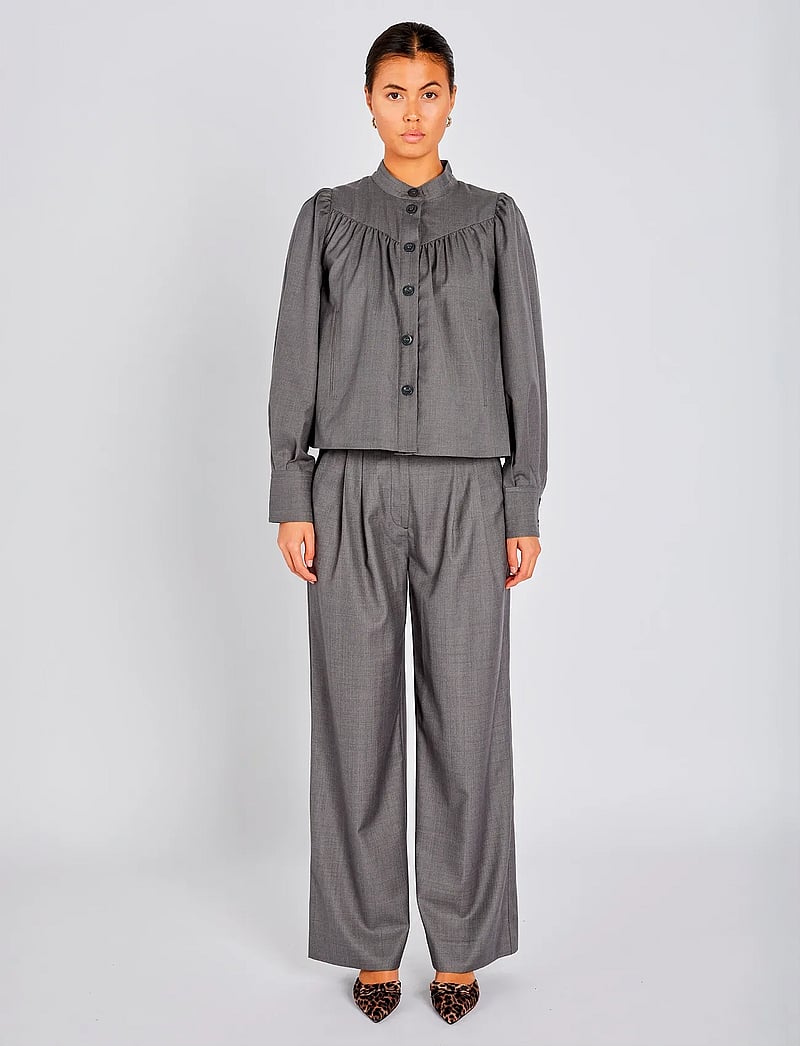 Bruuns Bazaar - WaterlilyBBTindra blazer - langärmlige hemden - grey melange - 0