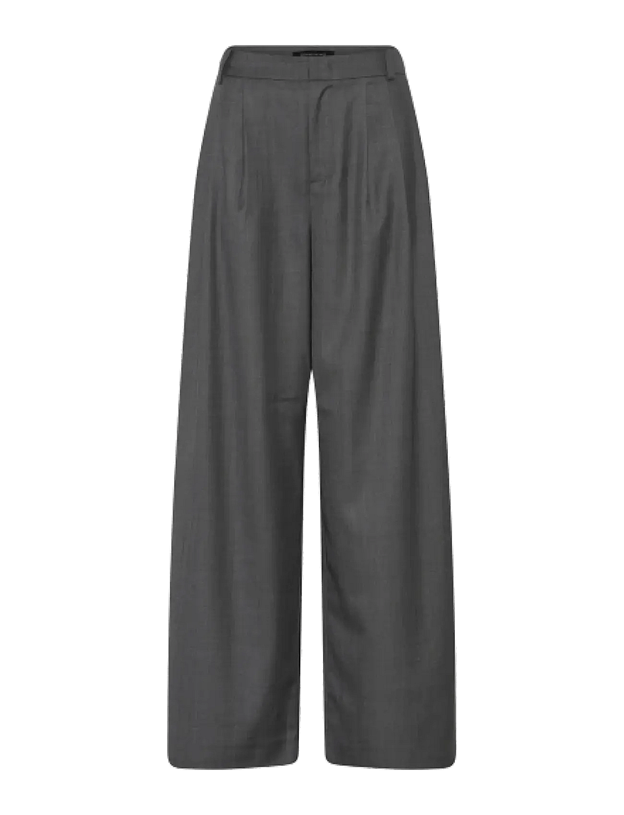 Bruuns Bazaar - WaterlilyBBVala pants - kostymbyxor - grey melange - 1