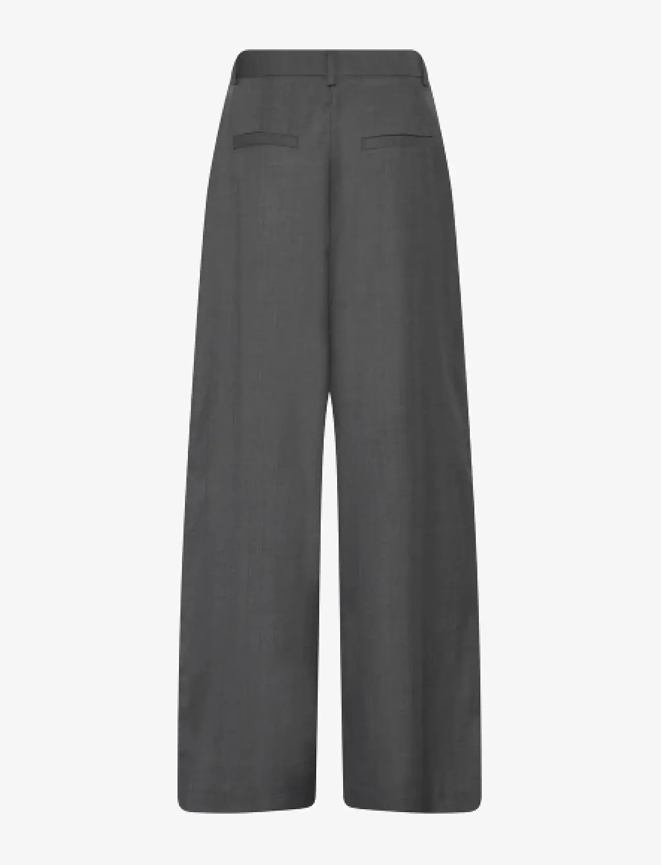 Bruuns Bazaar - WaterlilyBBVala pants - kostymbyxor - grey melange - 2