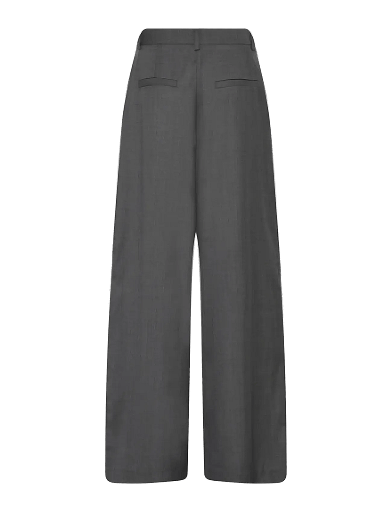 Bruuns Bazaar - WaterlilyBBVala pants - kostymbyxor - grey melange - 2