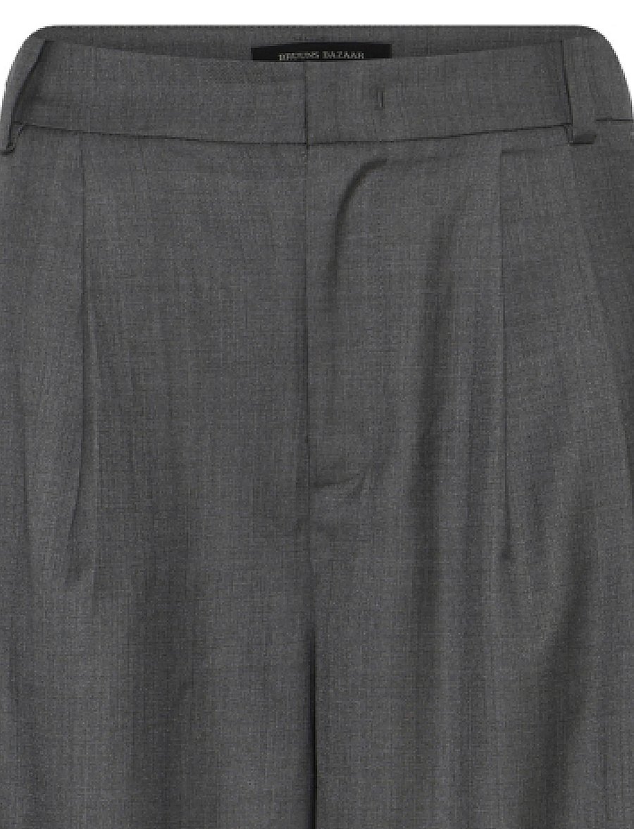 Bruuns Bazaar - WaterlilyBBVala pants - kostymbyxor - grey melange - 3