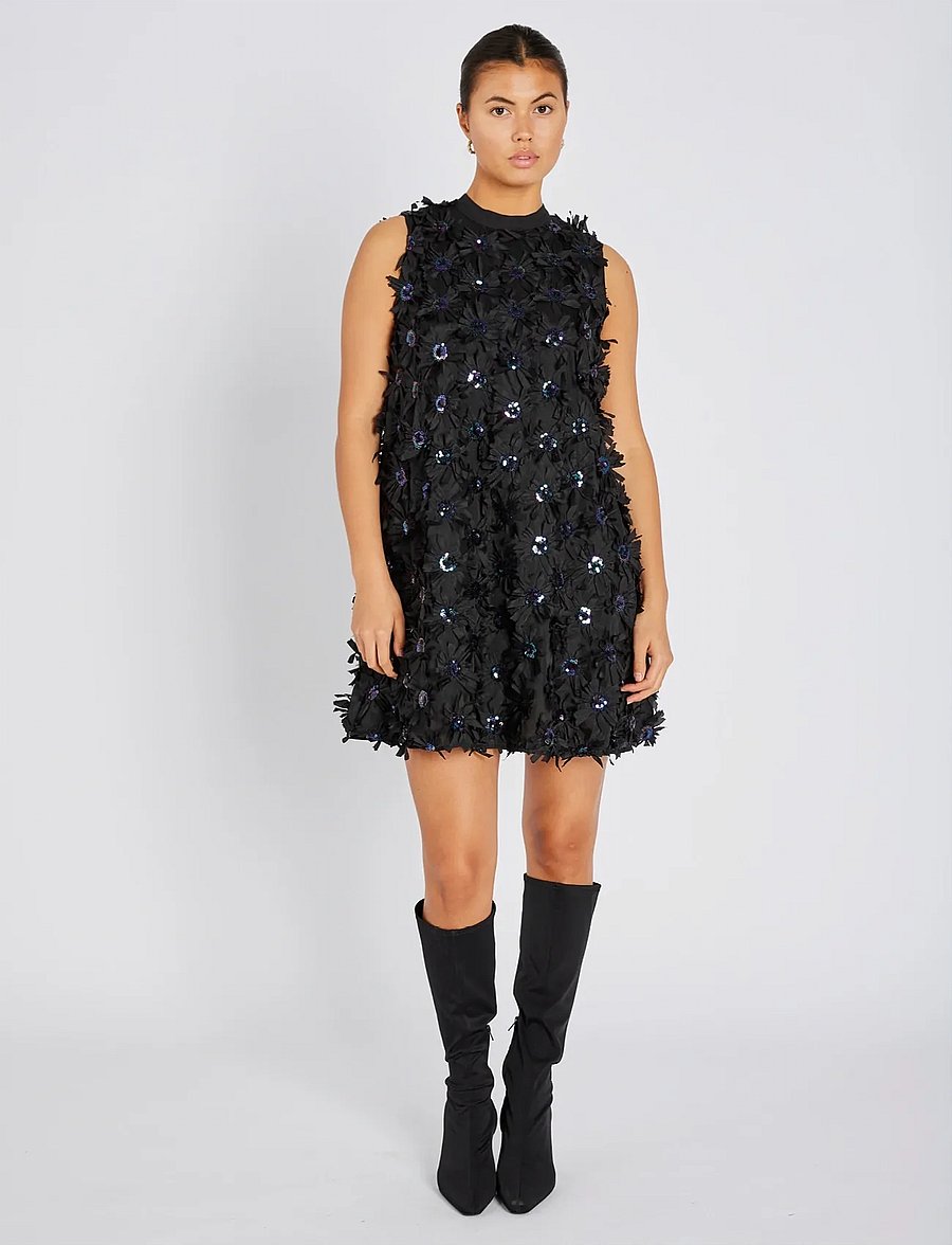 Bruuns Bazaar - SculusBBChi dress - pidulikud kleidid - black - 0