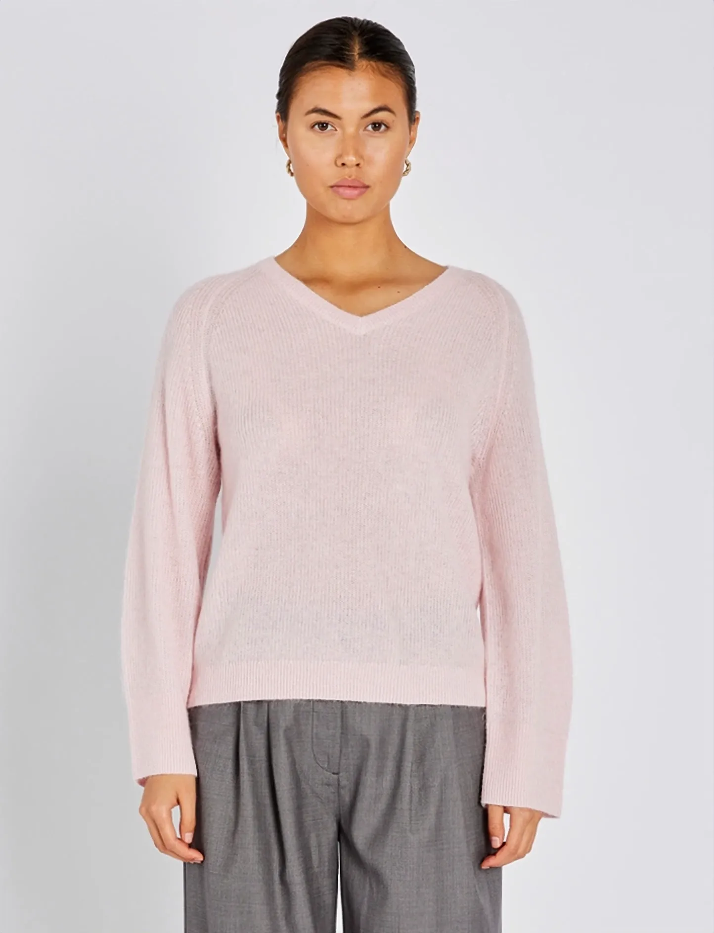 Bruuns Bazaar Fluffybbamera Knit, M, Pink, Strik > Trøjer, Dame