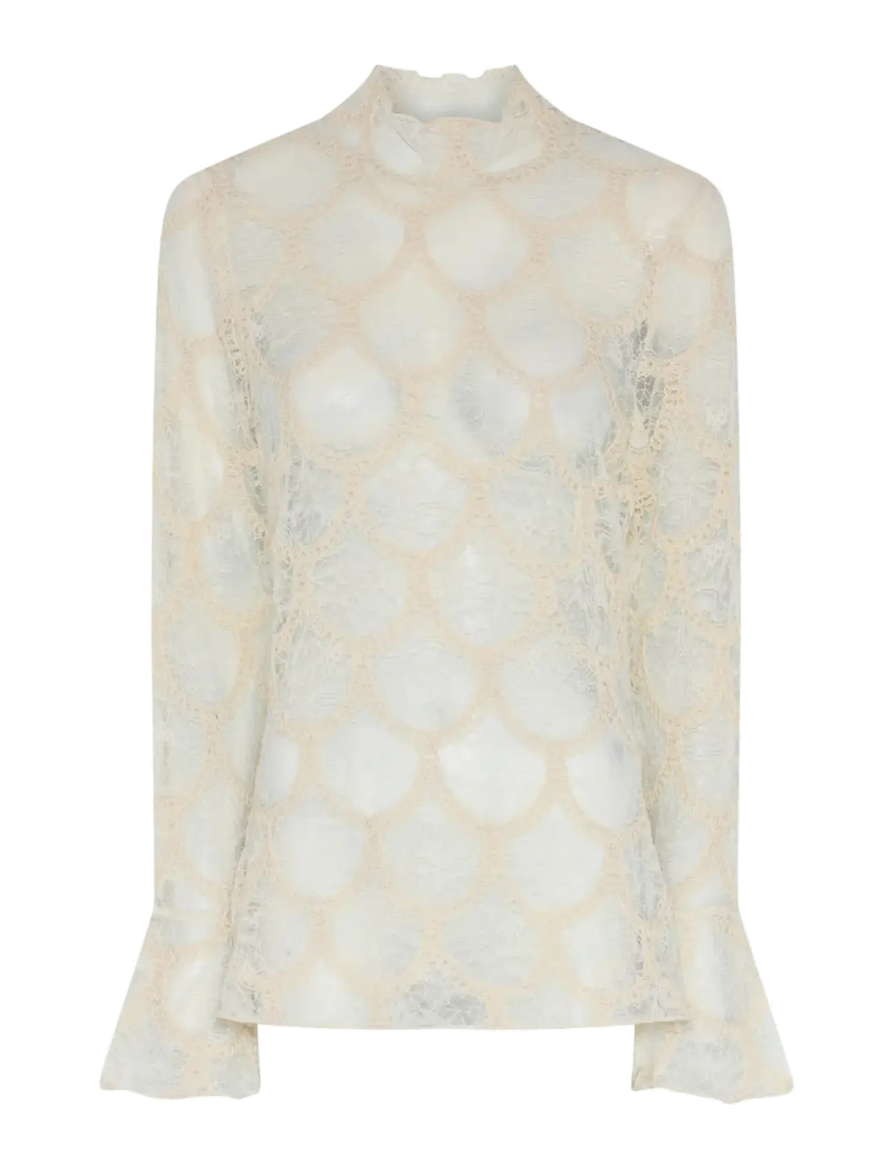 BRUUNS BAZAAR Deodarabbsuzi Bluse Cream - 44 - Damen
