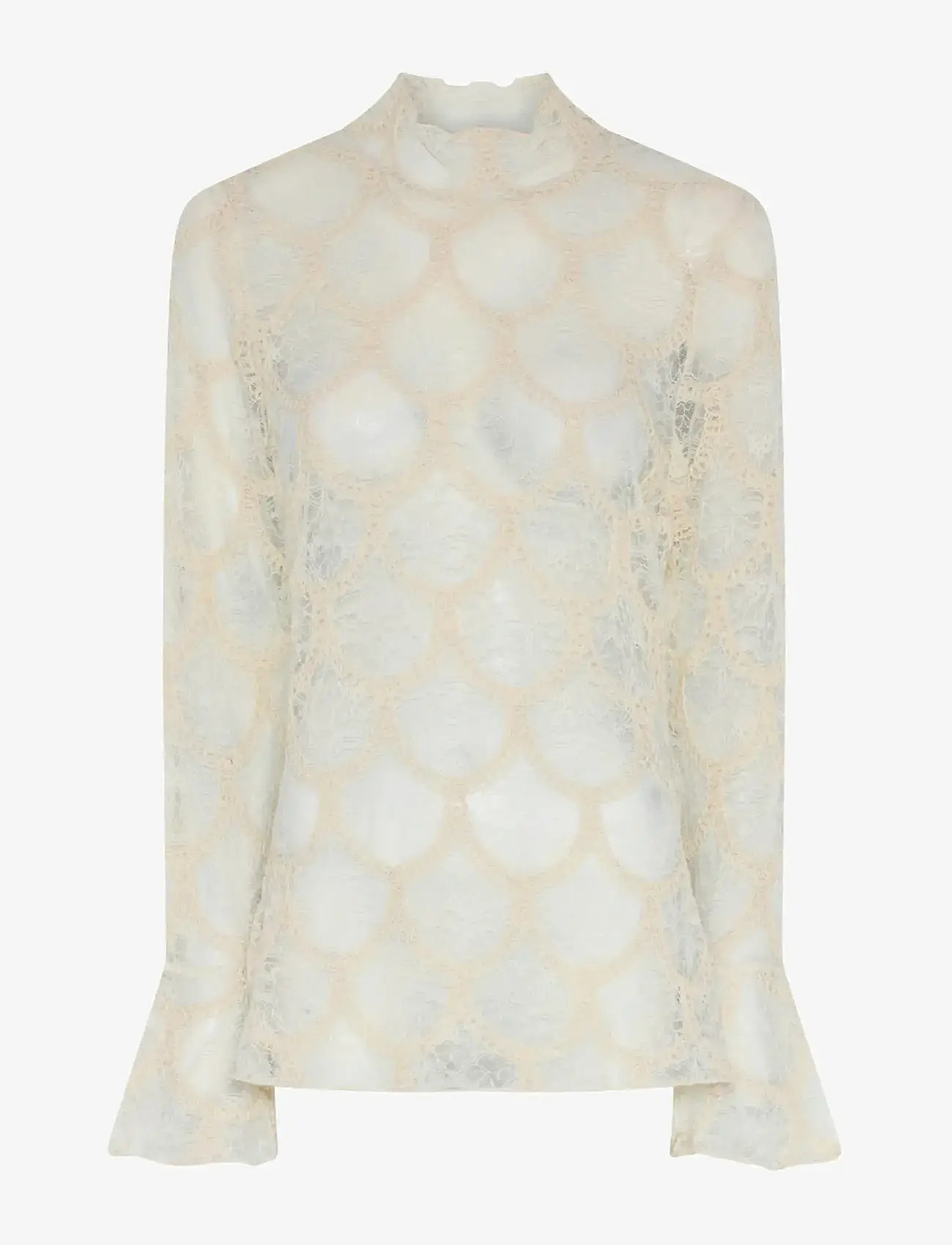 Bruuns Bazaar - DeodaraBBSuzi blouse - langärmlige blusen - cream - 1