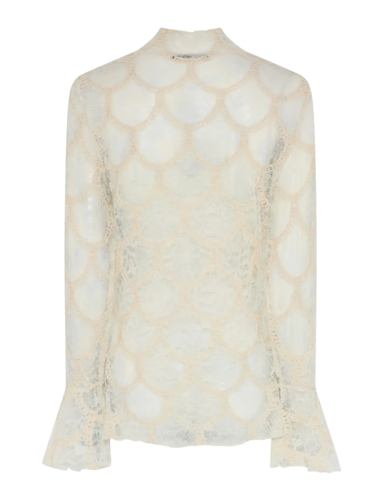 Bruuns Bazaar - DeodaraBBSuzi blouse - langärmlige blusen - cream - 2