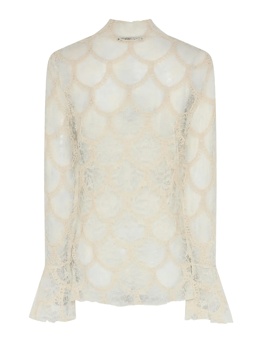 Bruuns Bazaar - DeodaraBBSuzi blouse - pikkade varrukatega pluusid - cream - 2