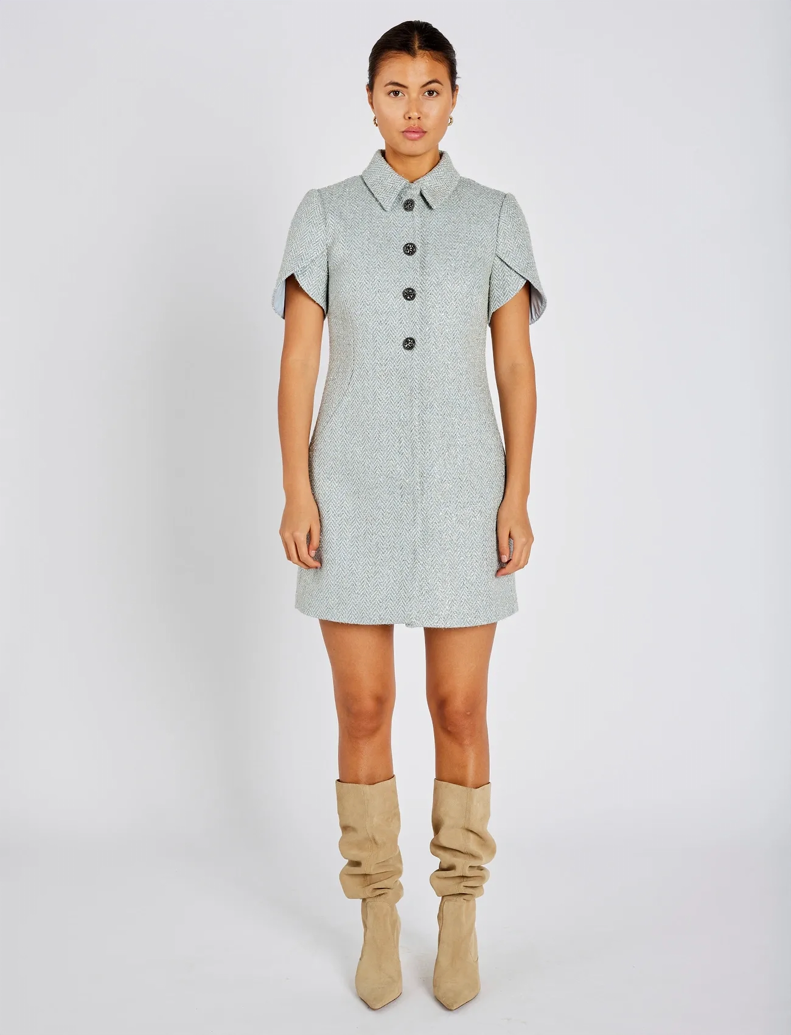 Bruuns Bazaar ConeBBZendia dress - Cocktailkjoler - LIGHT BLUE / grey