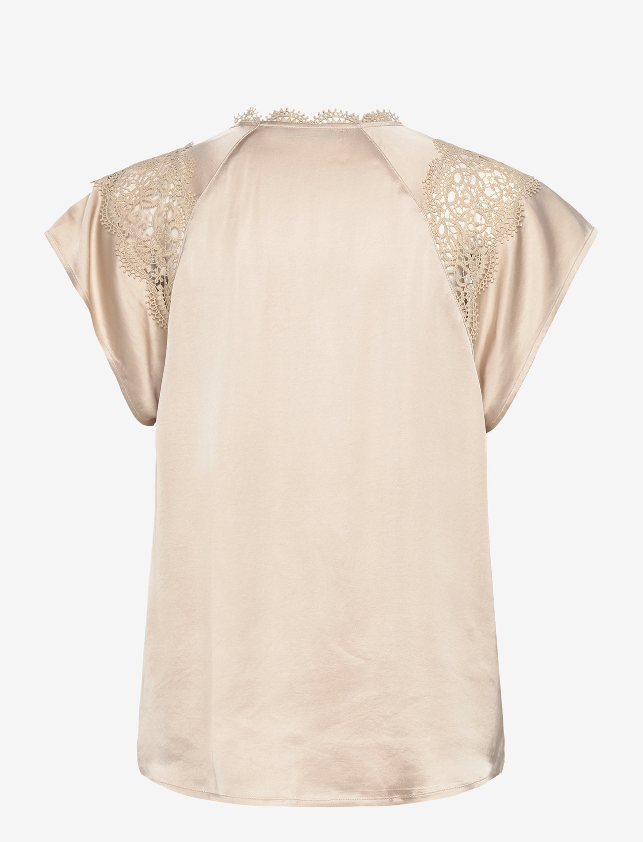 Bruuns Bazaar - WeckiaBBSynje blouse - kurzämlige blusen - beige - 1