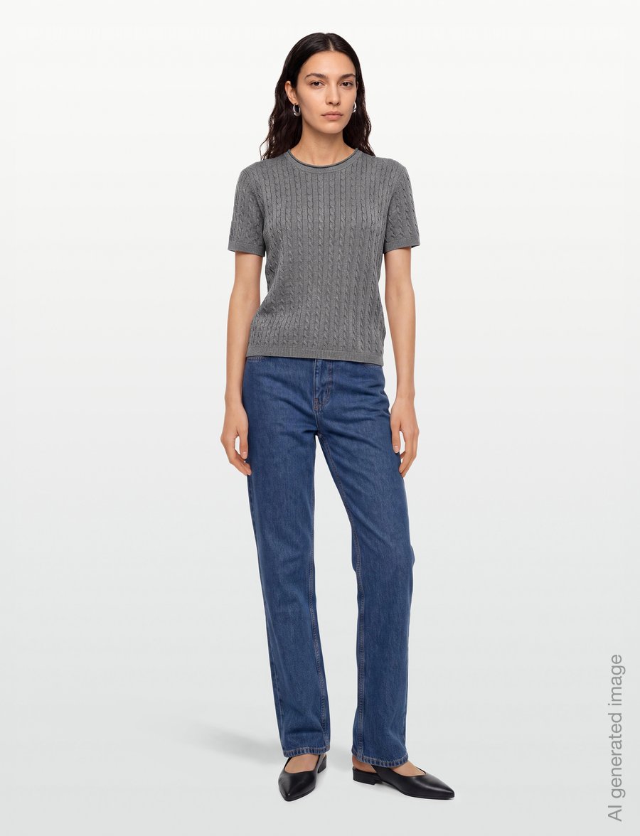 Bruuns Bazaar - AnemoneBBGlenda knit - pullover - grey melange - 0
