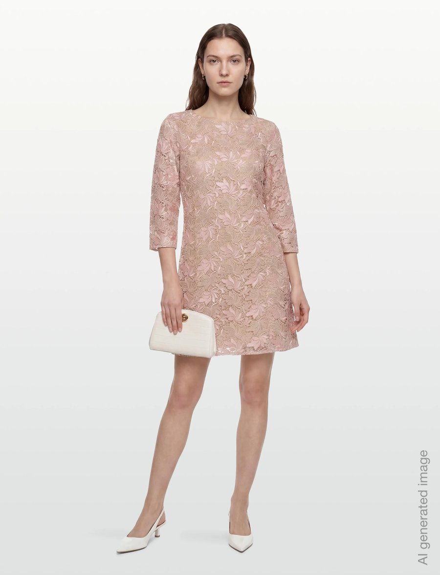 Bruuns Bazaar - AdonidaBBKeira dress - short dresses - rose gold flower - 0