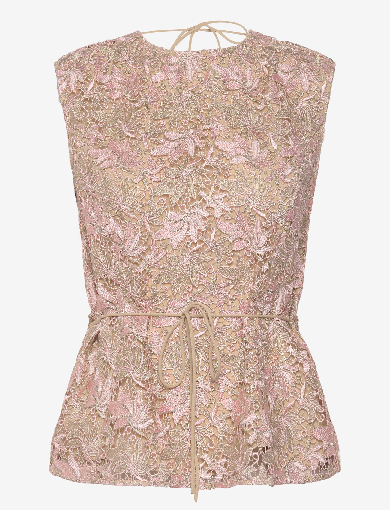 Bruuns Bazaar - AdonidaBBOriia blouse - varrukateta pluusid - rose gold flower - 1