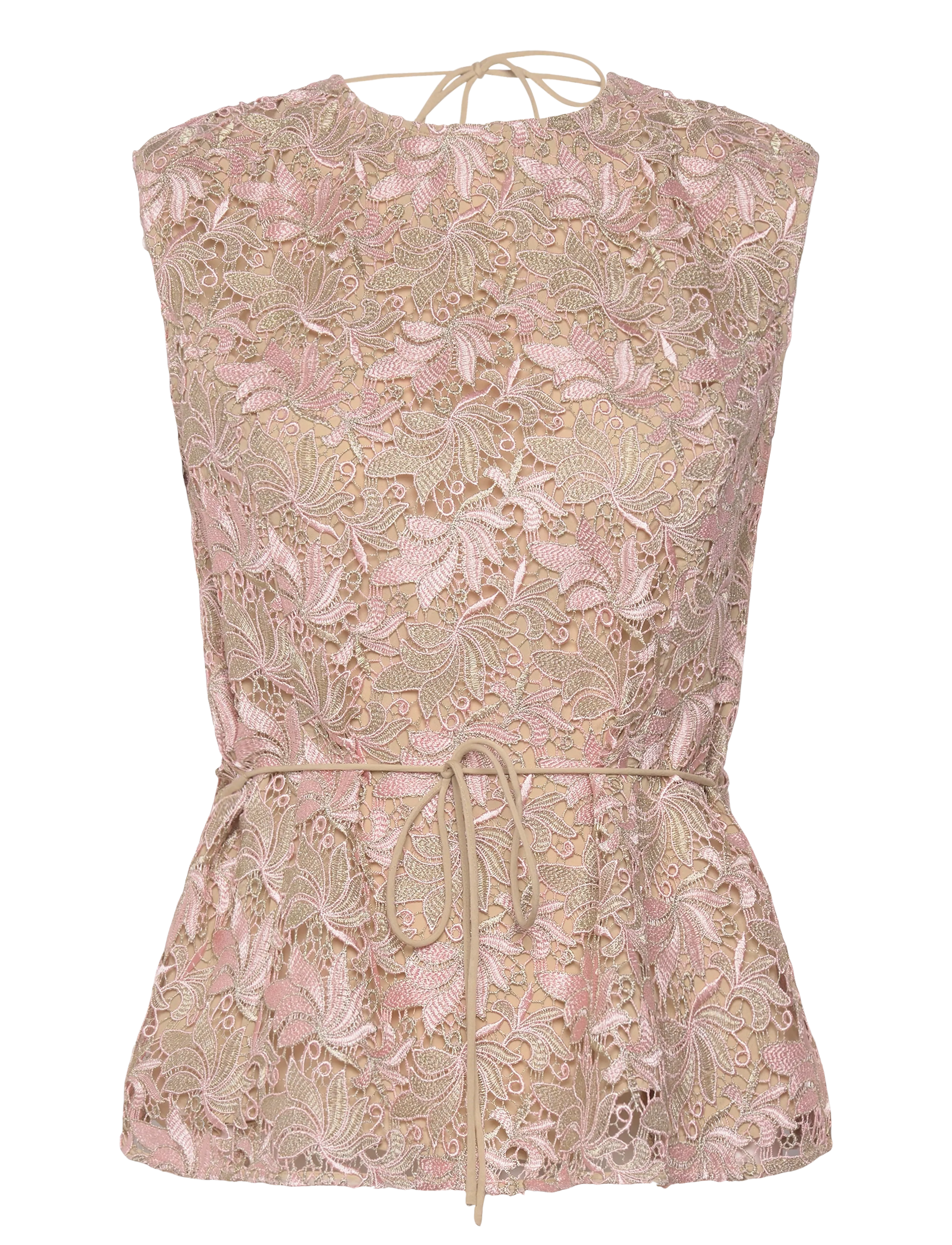 Bruuns Bazaar AdonidaBBOriia blouse - Ærmeløse bluser - ROSE GOLD FLOWER / pink/rose