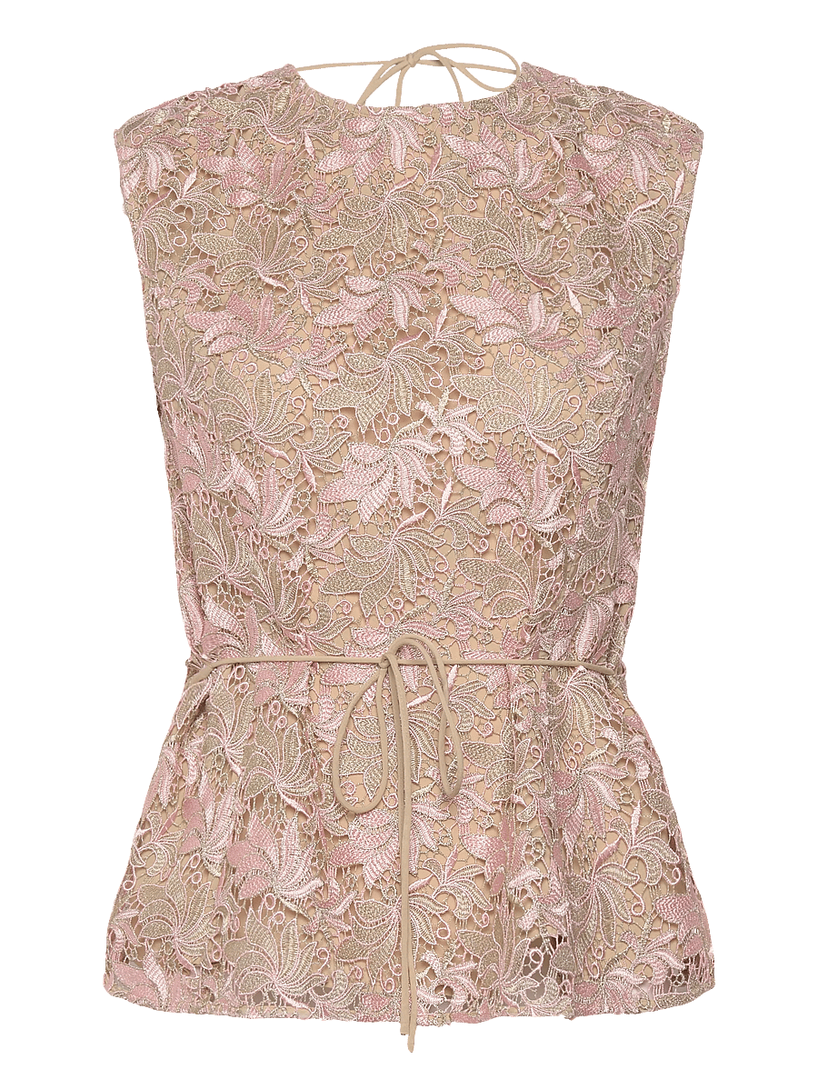 Bruuns Bazaar - AdonidaBBOriia blouse - palaidinės be rankovių - rose gold flower - 1