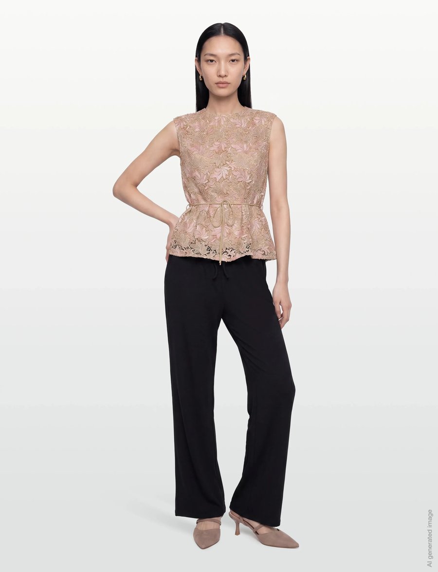 Bruuns Bazaar - AdonidaBBOriia blouse - palaidinės be rankovių - rose gold flower - 0